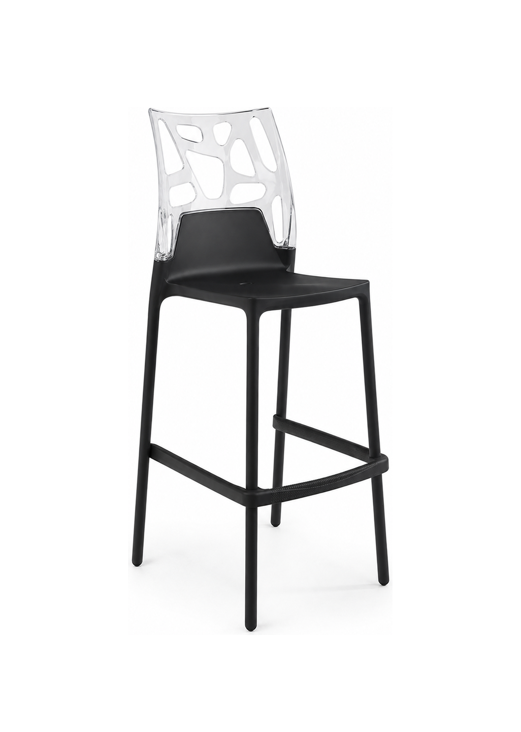 ego rock black and clear chair