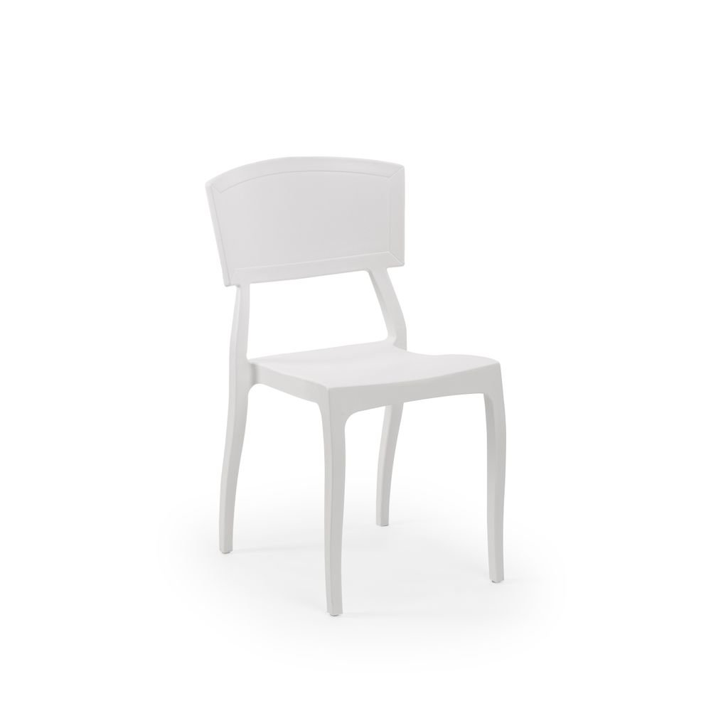 ORIENT CHAIR | Indoor / Outdoor Suited | Stackable Up To: 6 pcs | Color: Ivory White