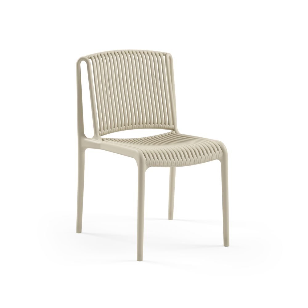 NES CHAIR | Indoor / Outdoor Suited | Stackable Up To: 4 pcs | Color: Beige