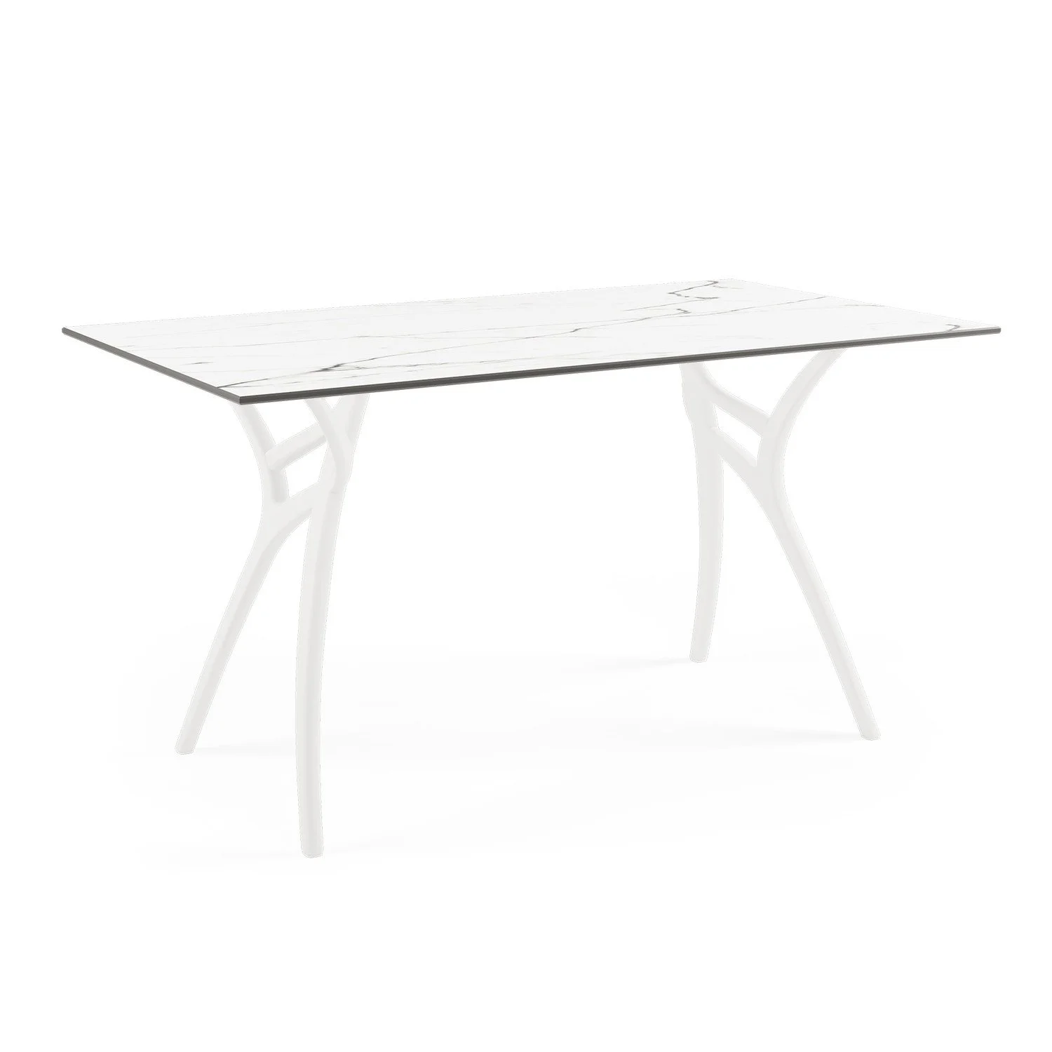 HPL White Marble Leg Ivory White