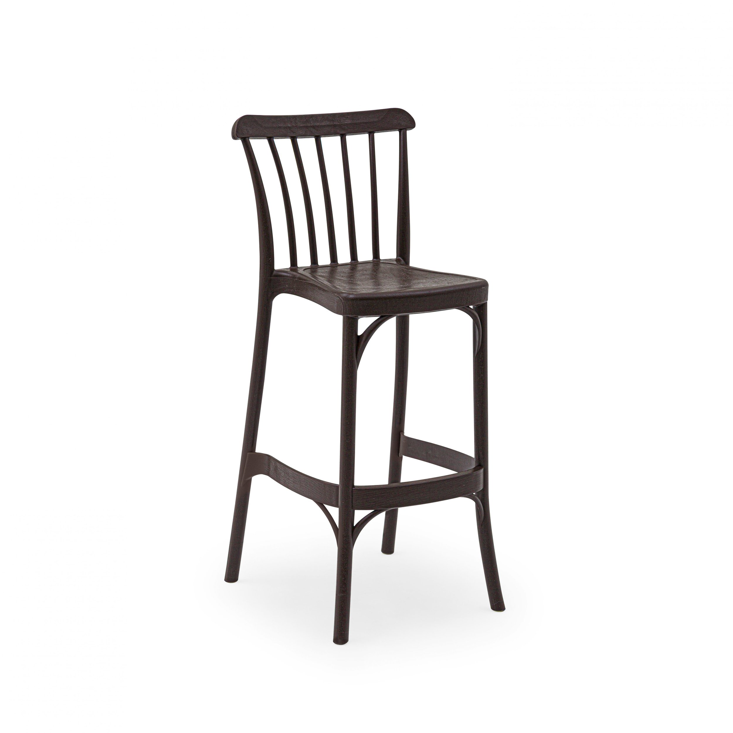 GOZO BAR STOOL | Indoor / Outdoor Suited | Height (floor to seat): 29.5" | Color: Wenge