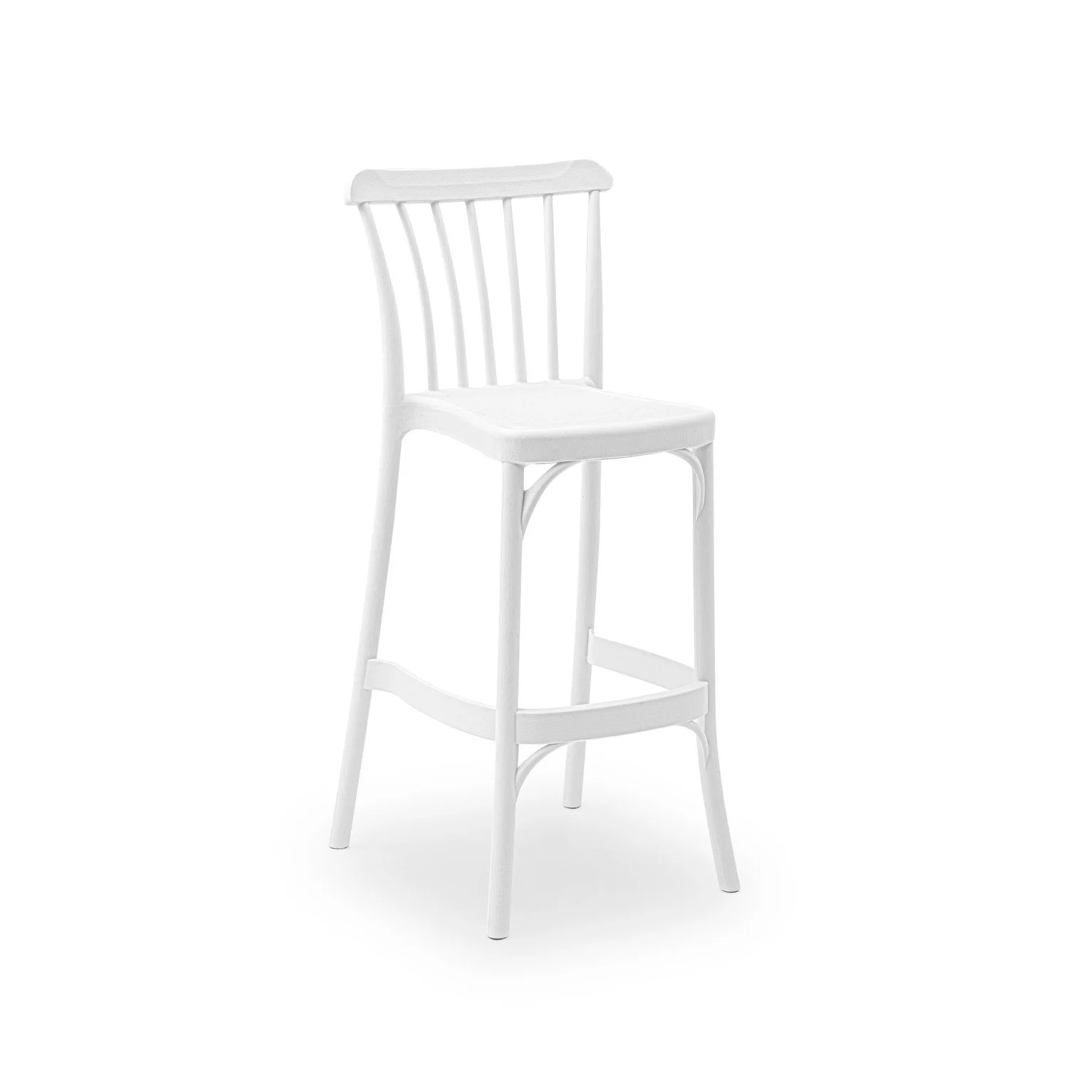 Gozo Bar Stool Ivory White