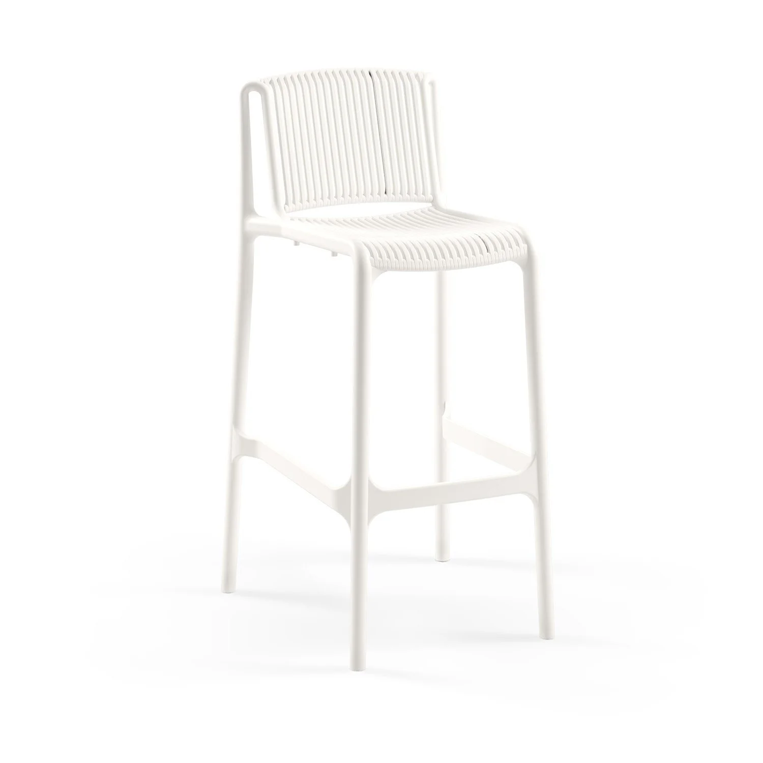 NES Bar Stool Ivory White