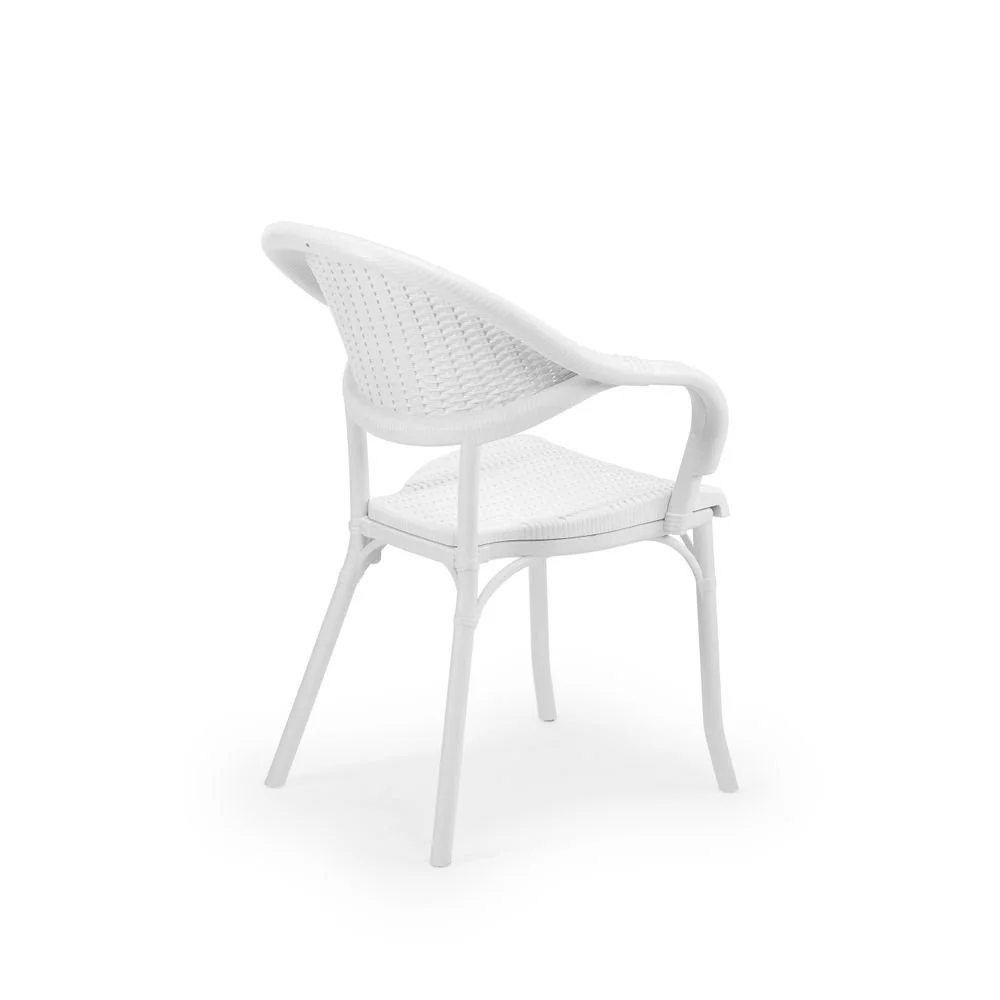 Flash-R armchair white back