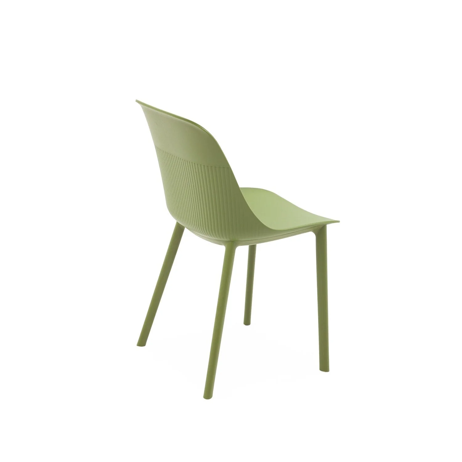 Shell-P Chair Khaki back