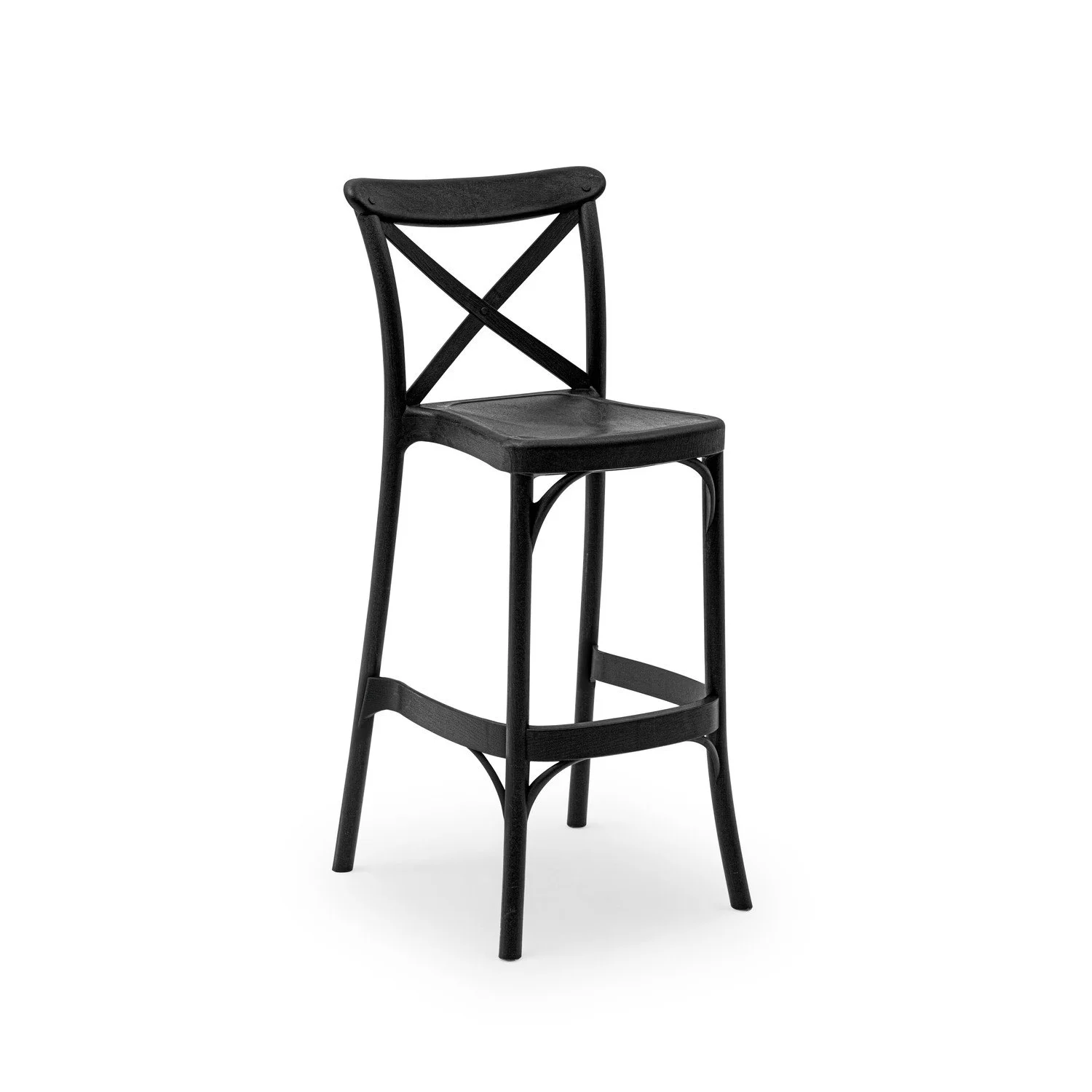 Capri Bar Stool Black