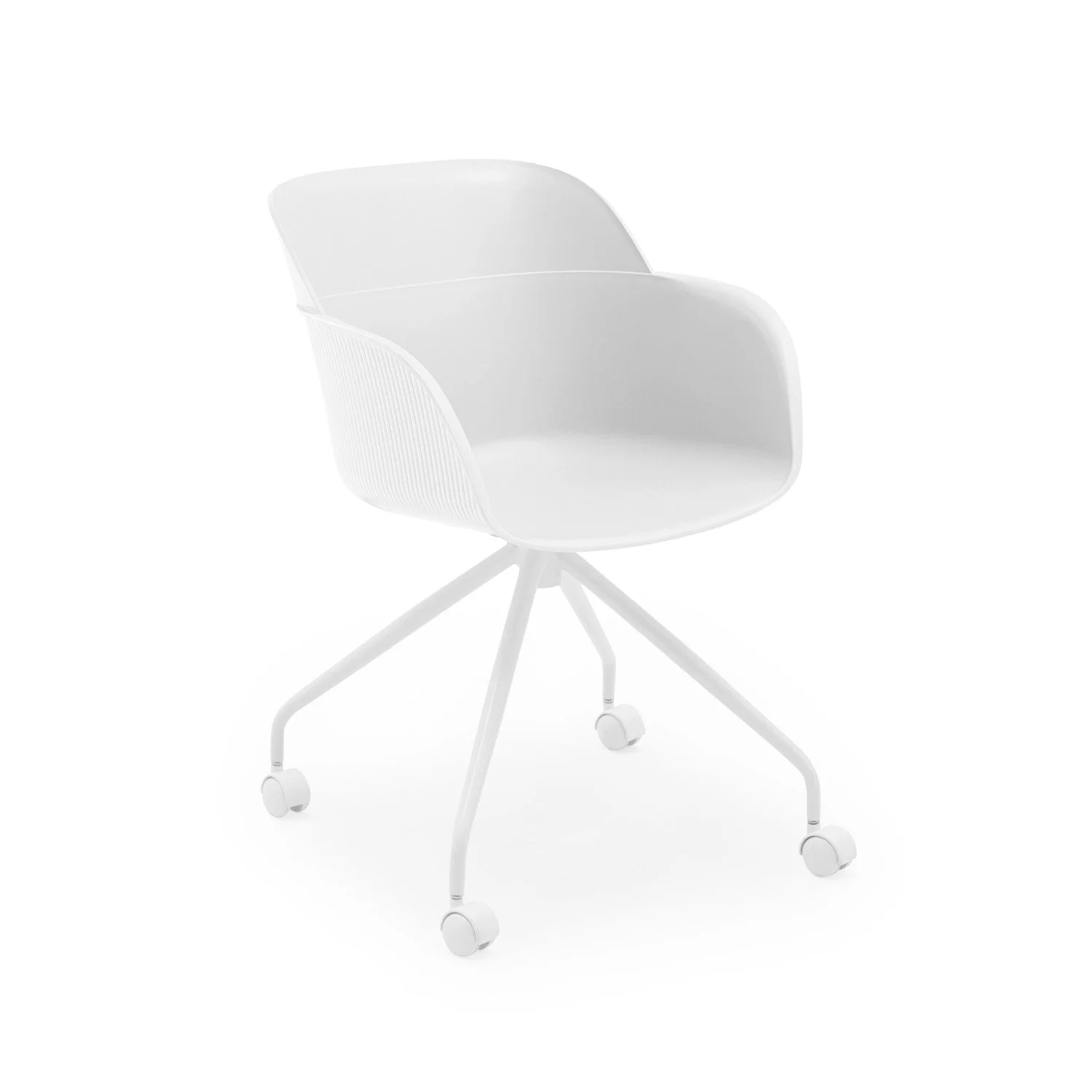 Shell-O Armchair Ivory White