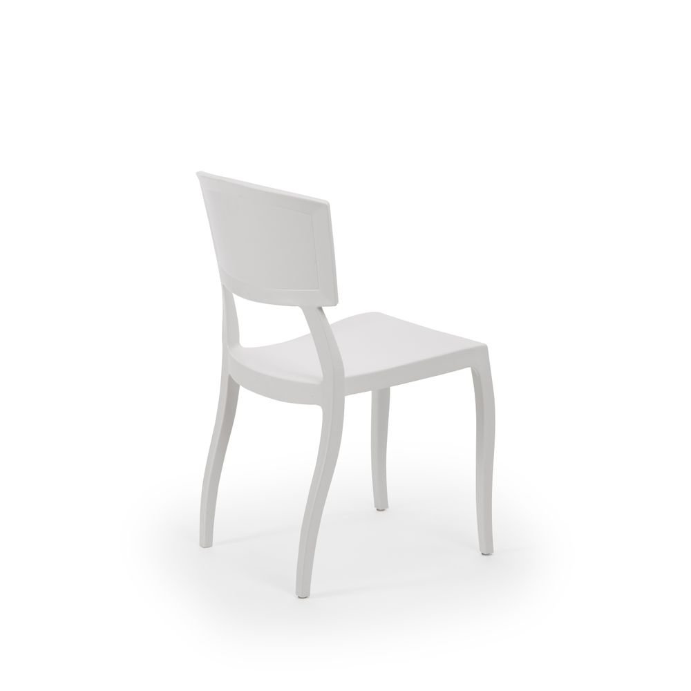 ORIENT CHAIR | Indoor / Outdoor Suited | Stackable Up To: 6 pcs | Color: Ivory White