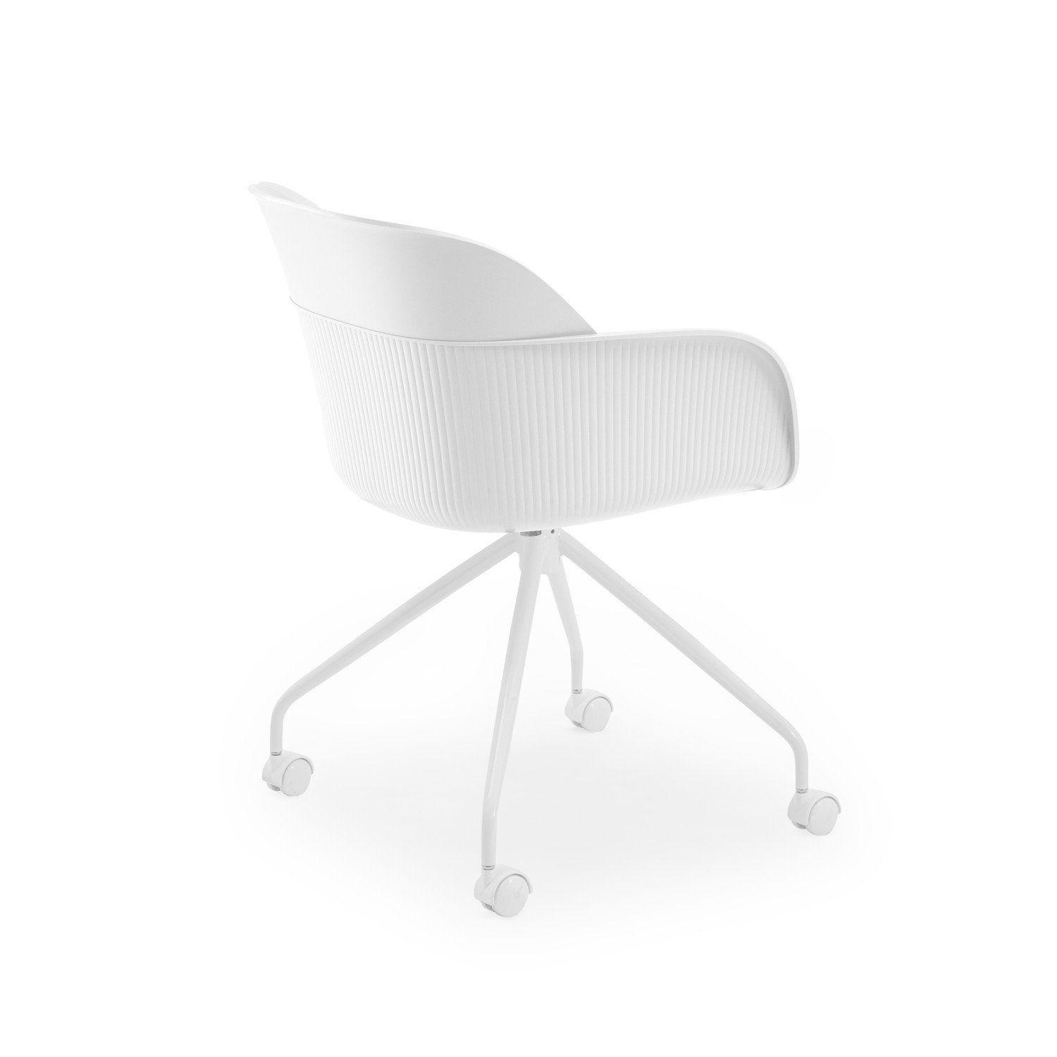 Shell-O Armchair Ivory White