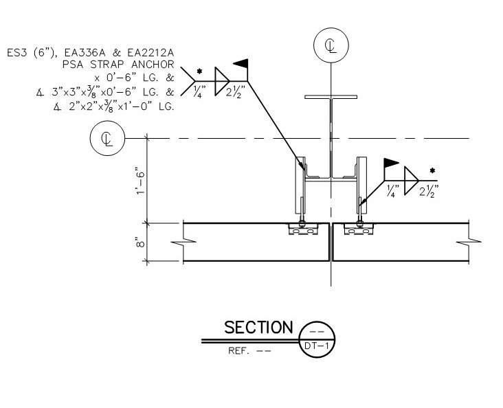 PSA to Steel Column