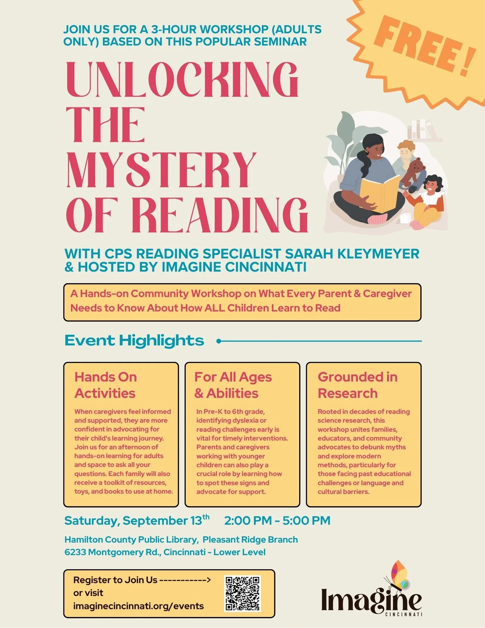 Unlocking the Mystery of Reading: A Workshop for Parents & Caregivers