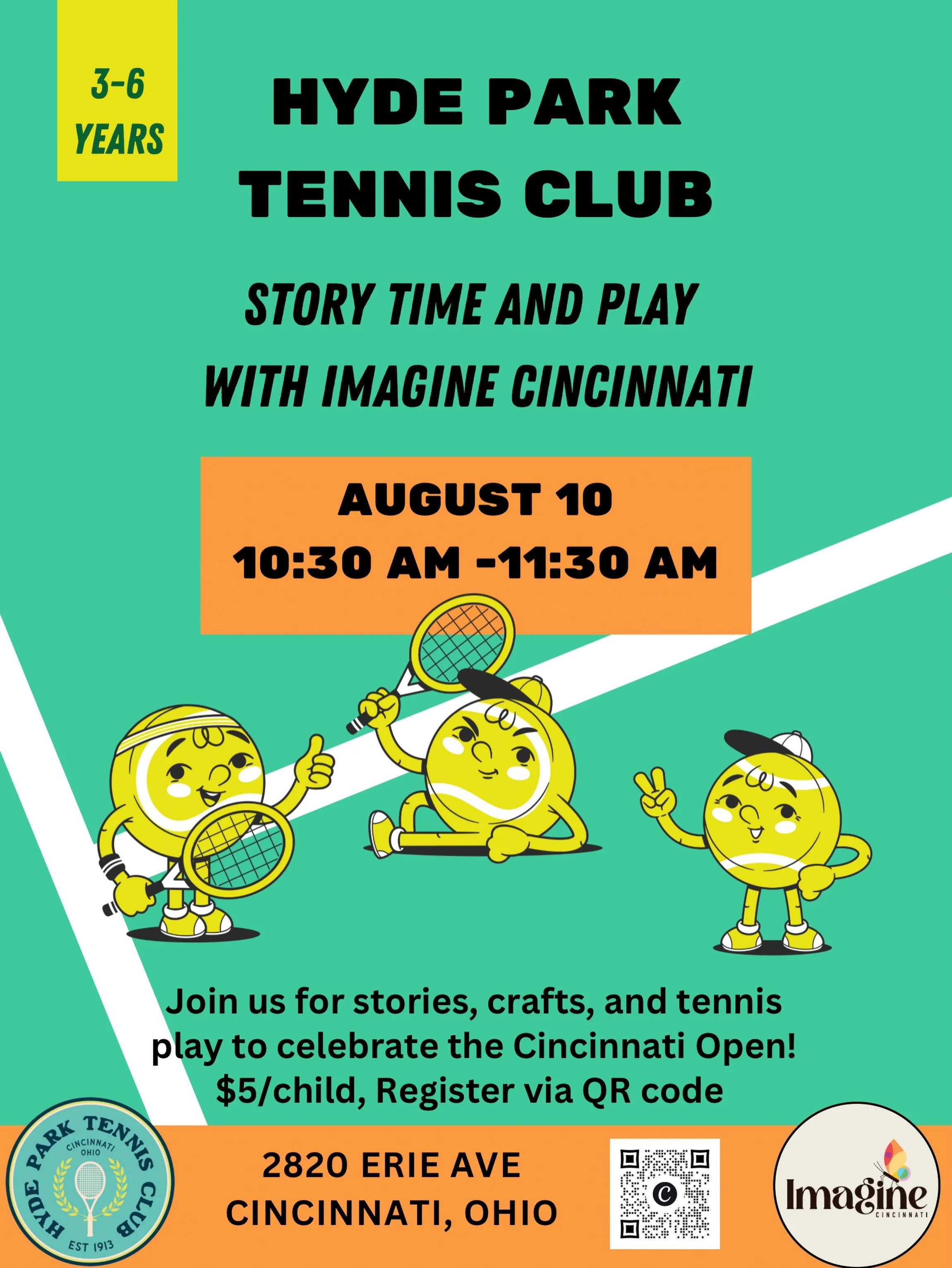 We&rsquo;re in the middle of a weekend FULL of fun! If you missed the toddler tea party today, you can still join us tomorrow for our neighborhood tea full of fun for all ages! And since the U.S. Open starts in Cincinnati this weekend, we&rsquo;re ca