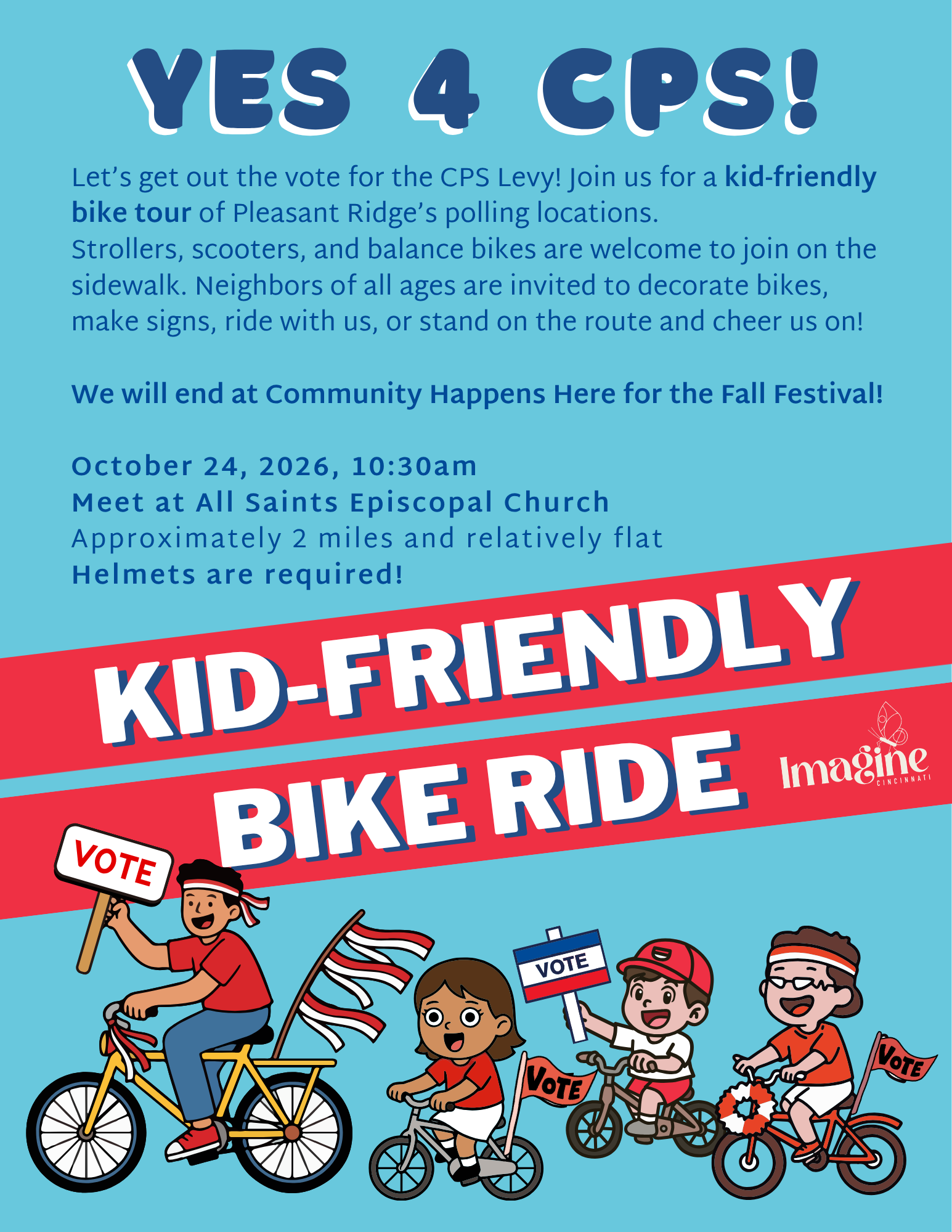 SAY YES 4 CPS Bike Ride and Fall Fest at Community Happens Here 