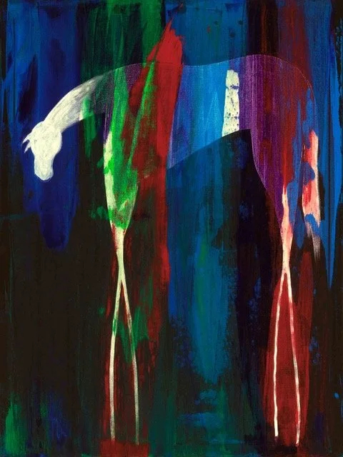 Indigo Traveler, 2019, 30x40in