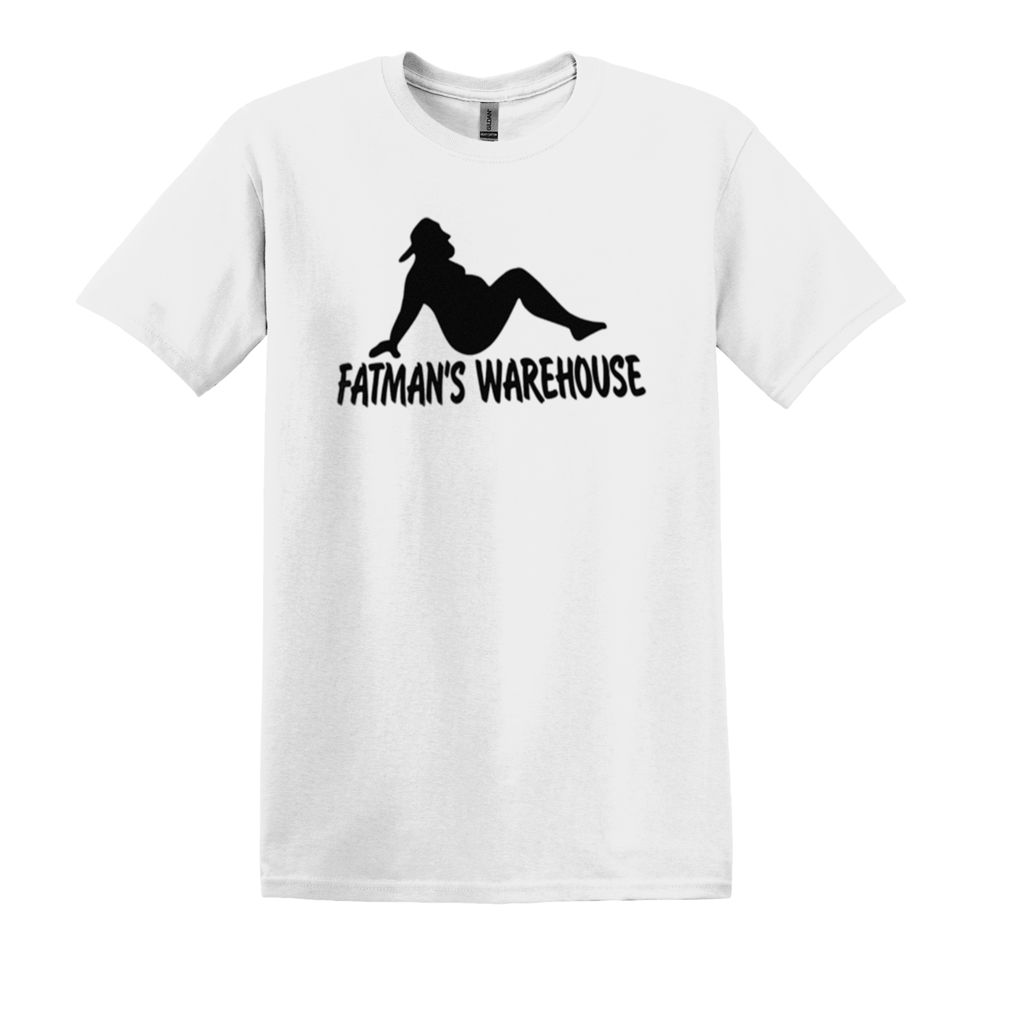 Fatman's Softstyle Tee Black Logo