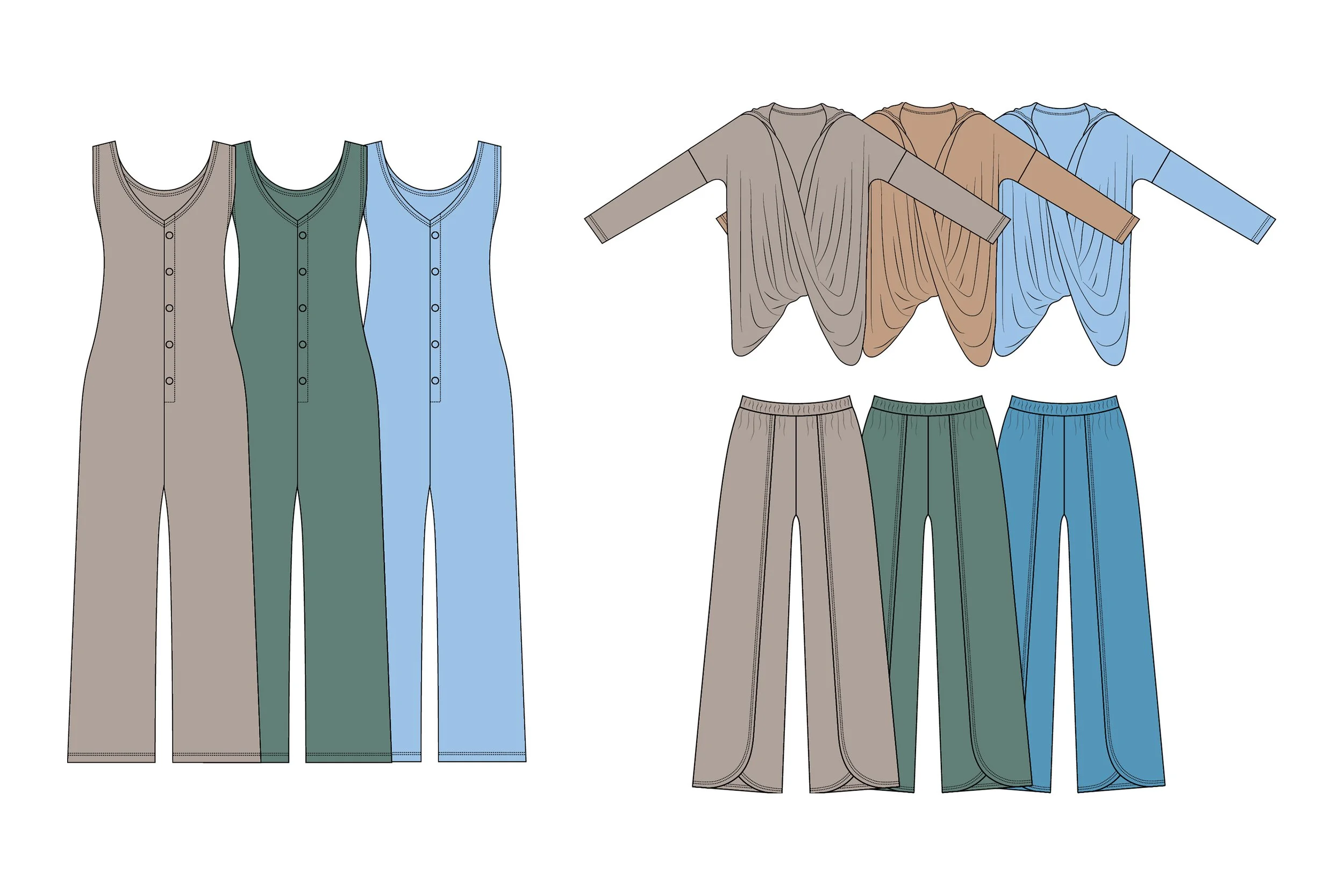 Concept Design: Creative direction, color, silhouette, and knitwear concepts