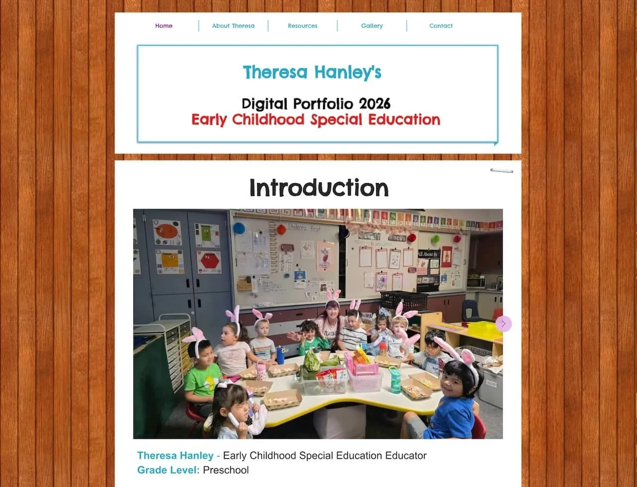 Theresa Hanley - Early Childhood Special Education Educator