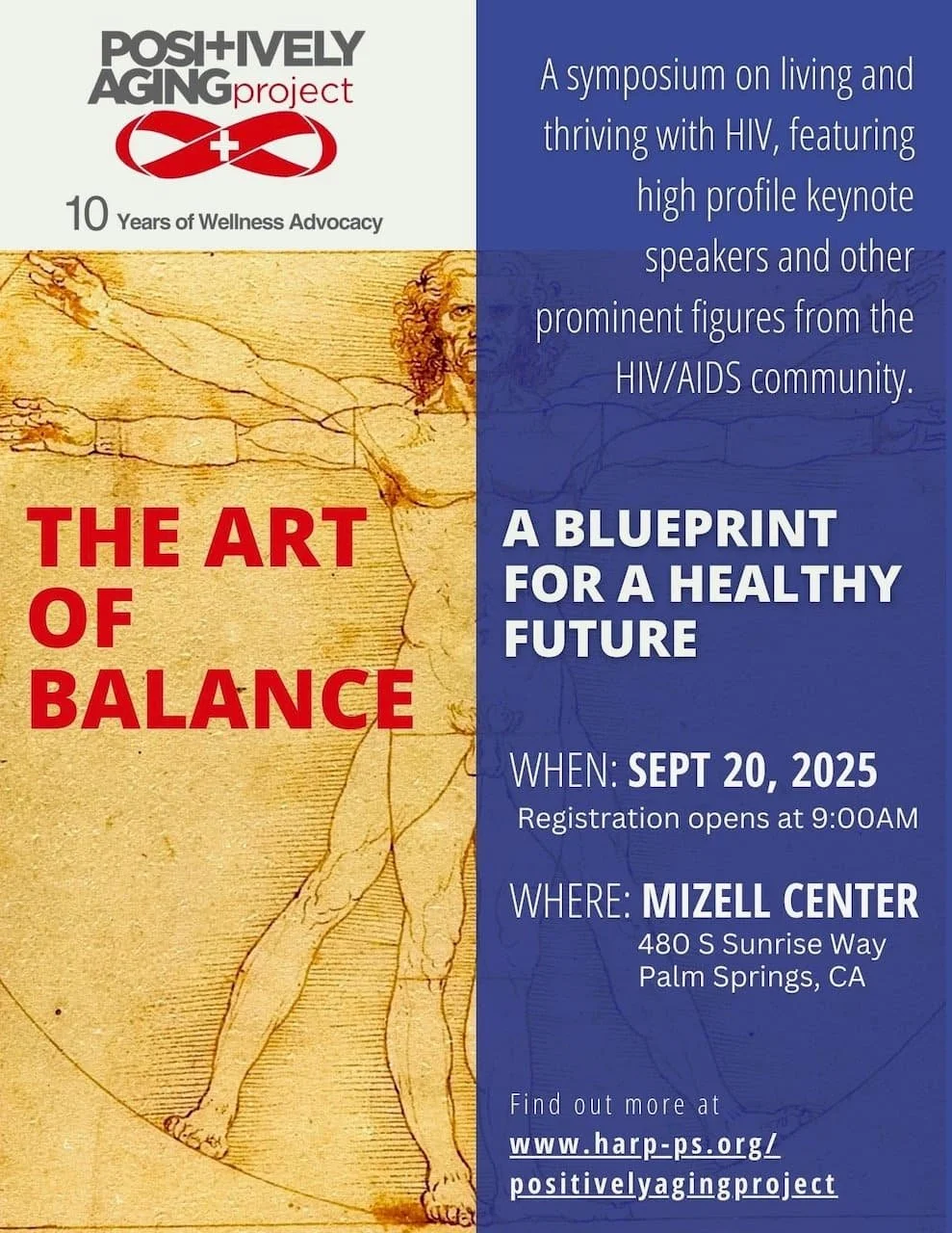 Flyer for HARP's Positively Aging Project