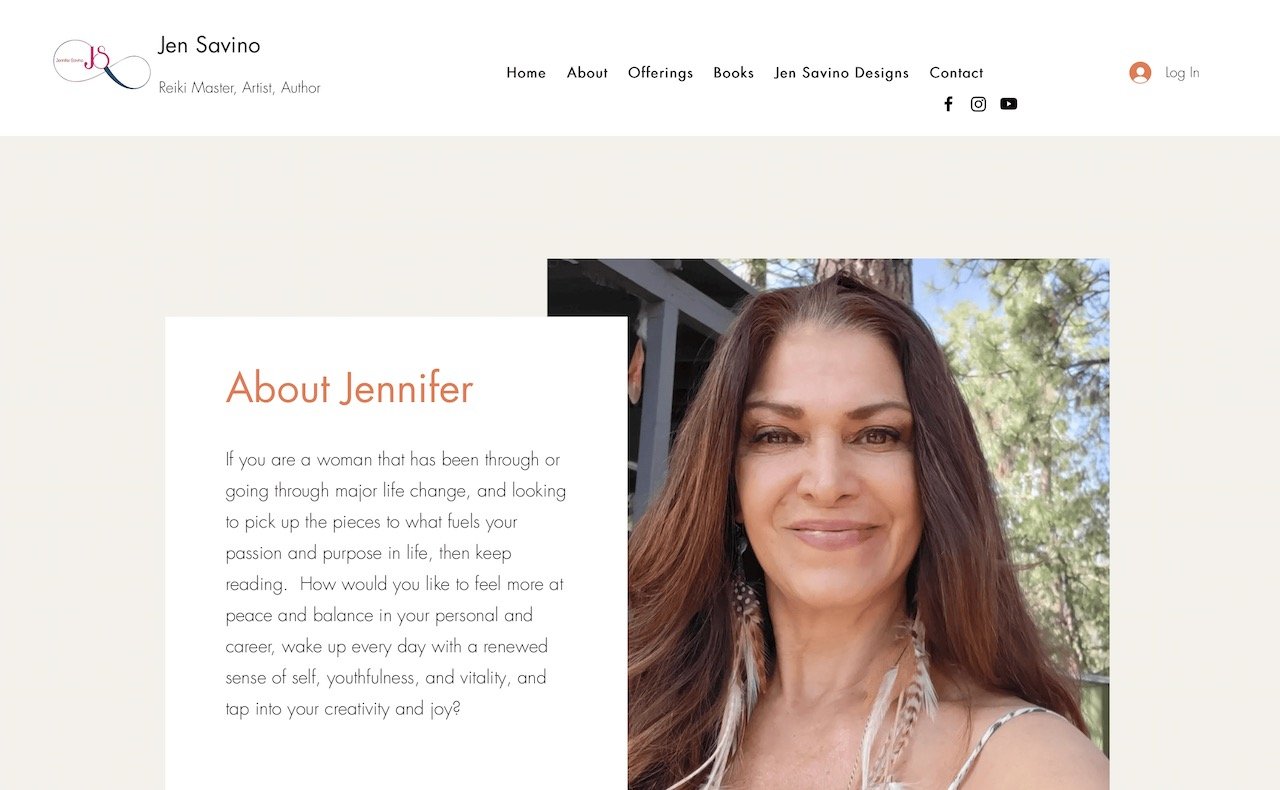Jen Savino - Reiki Master, Artist & Author - Website - Idyllwild, CA