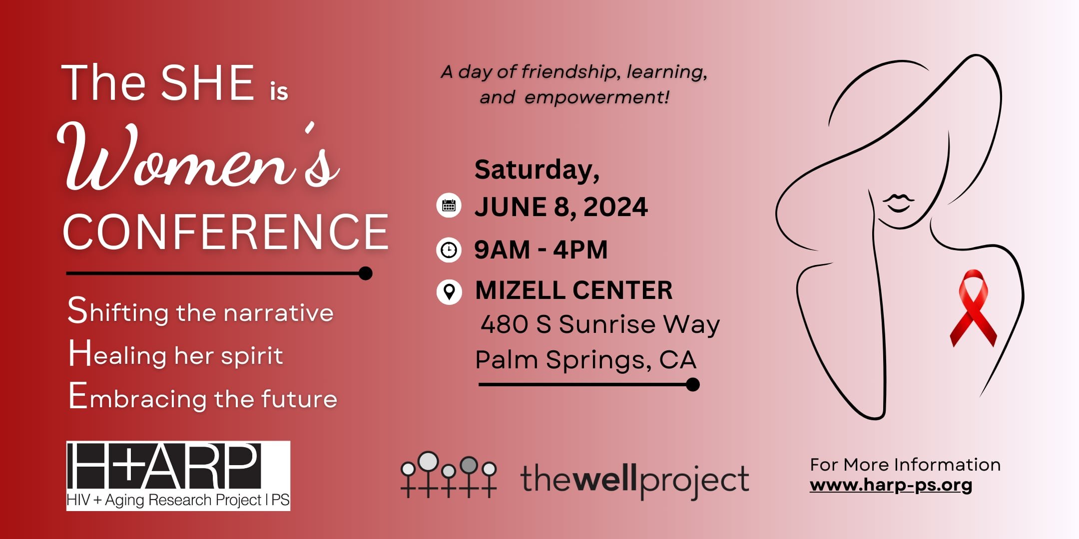 Eventbrite banner for HARP's Women's Conference