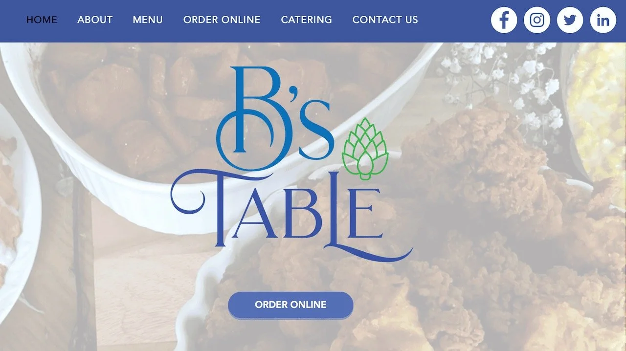 B's Table - Website