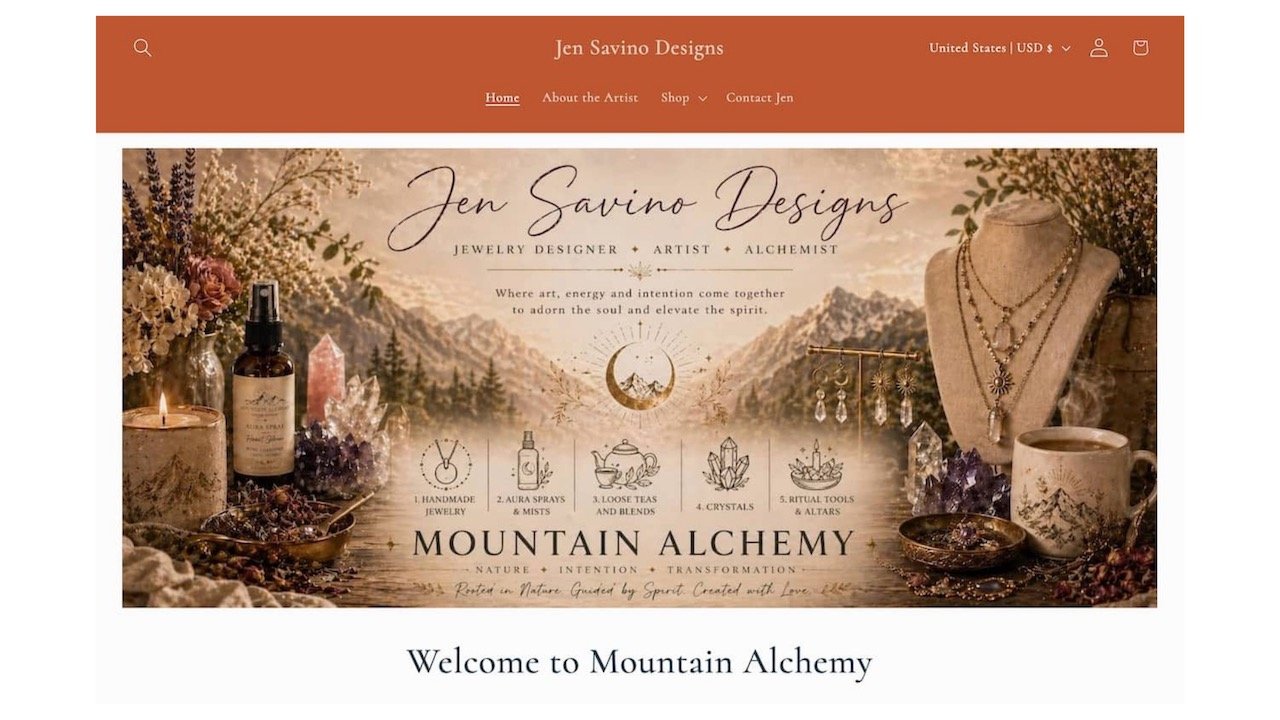 New Shopify store for Jen Savino Designs