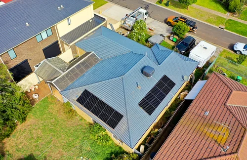 Solar panels on Rob's roof