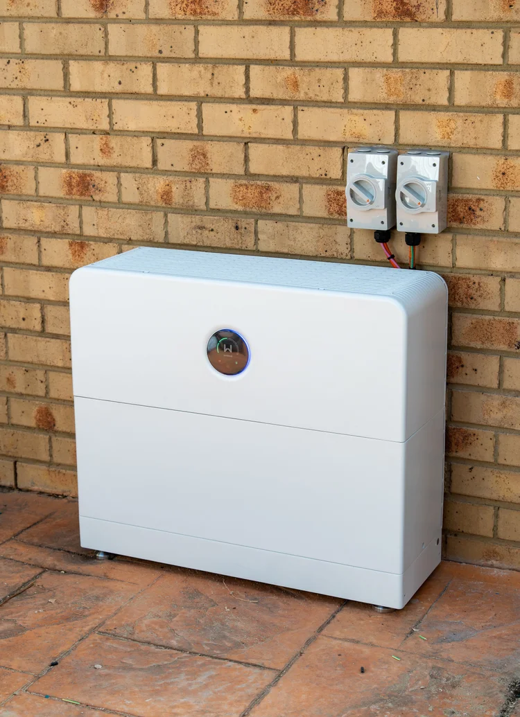 Battery unit installed at Rob's home