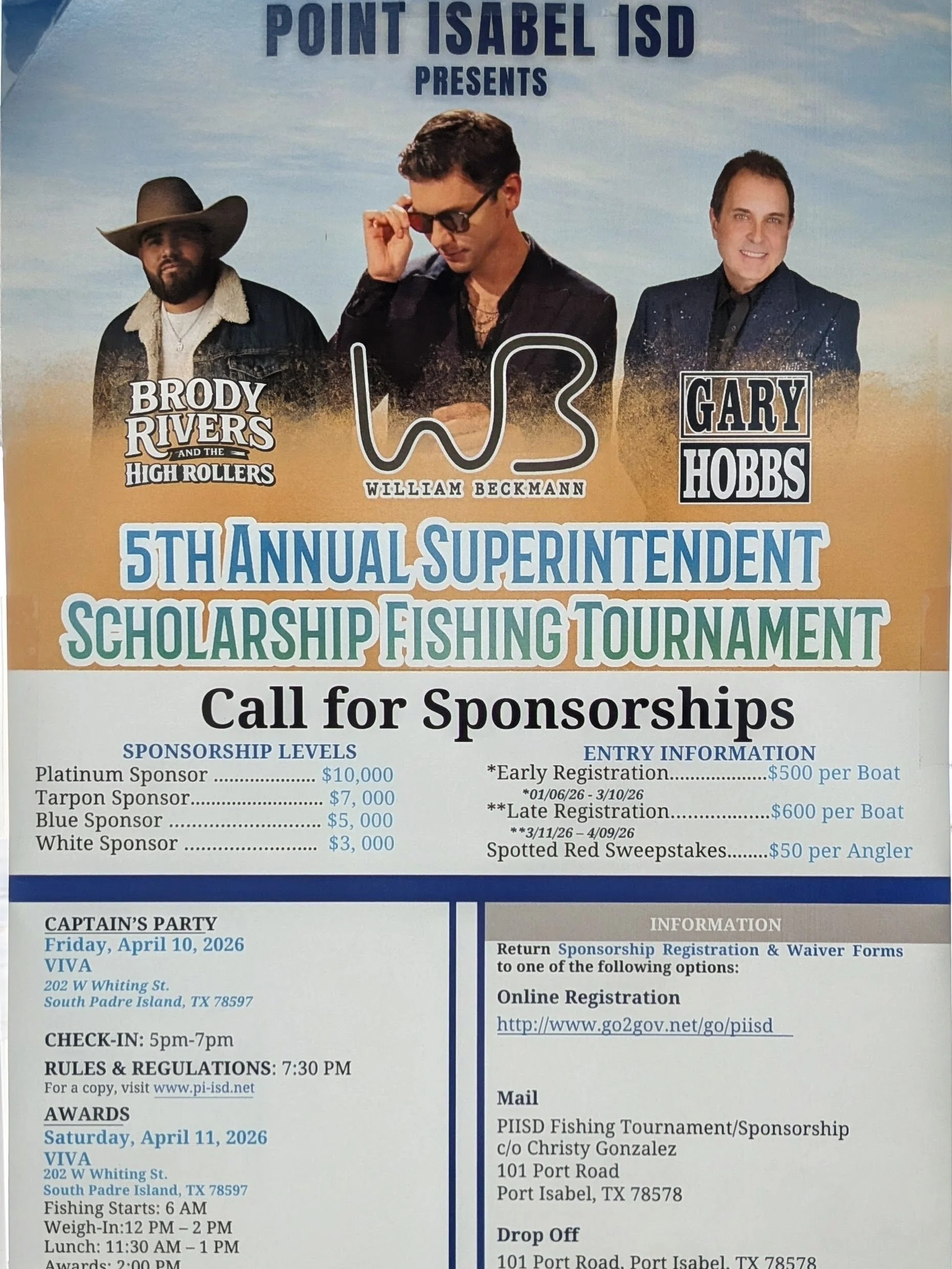 5TH ANNUAL SUPERINTENDENT SCHOLARSHIP FISHING TOURNAMENT