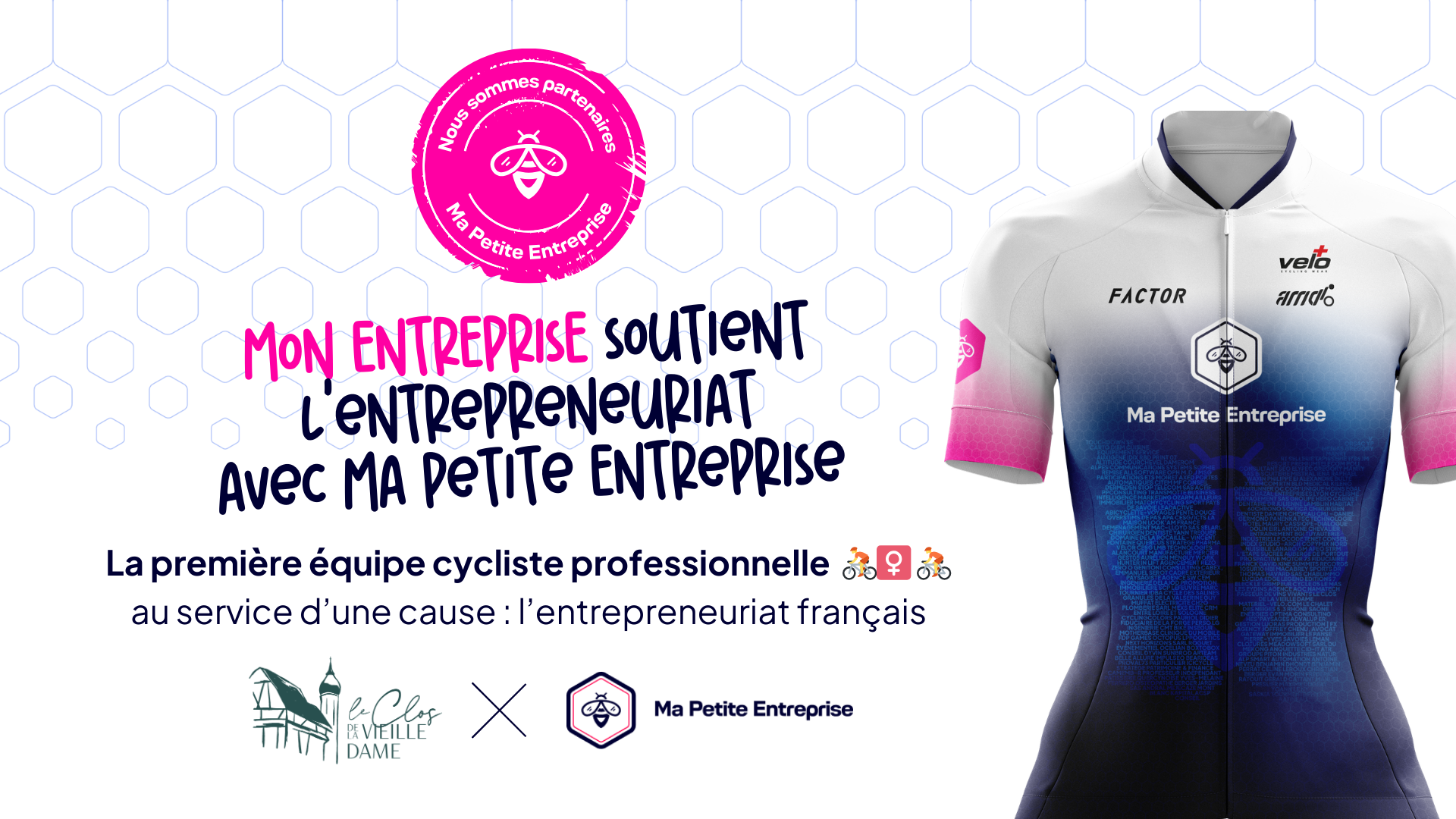 Le Clos de la Vieille Dame fährt an der Seite von „Ma Petite Entreprise“! 🚴‍♀️