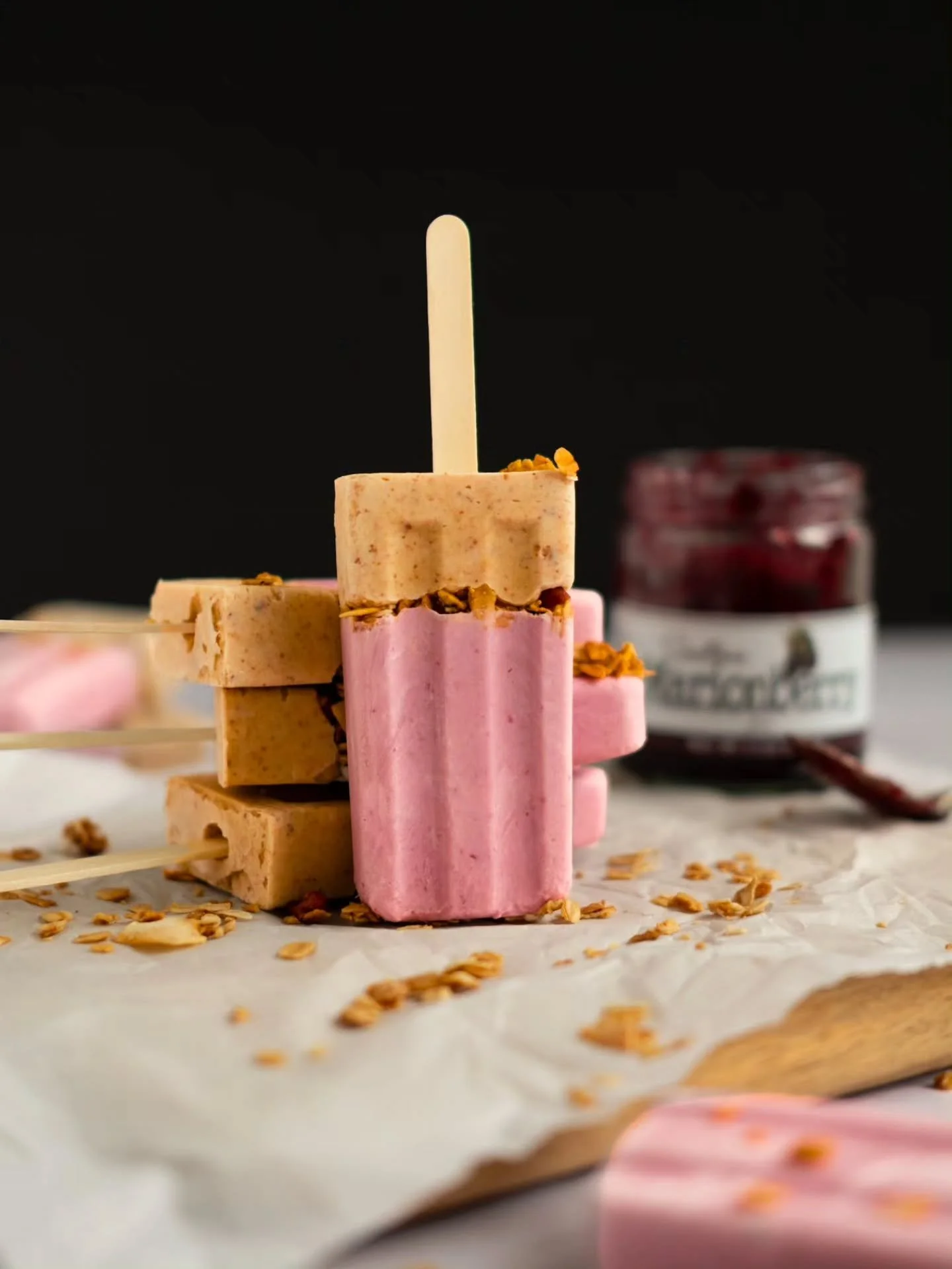 The temps are heating up which means the popsicle forms are getting used! This isn't your average popsicle. It's made with all the good things! So, if you're looking for a healthy treat to cool you down, these are just the thing. 

PB&amp;J Yogurt Po
