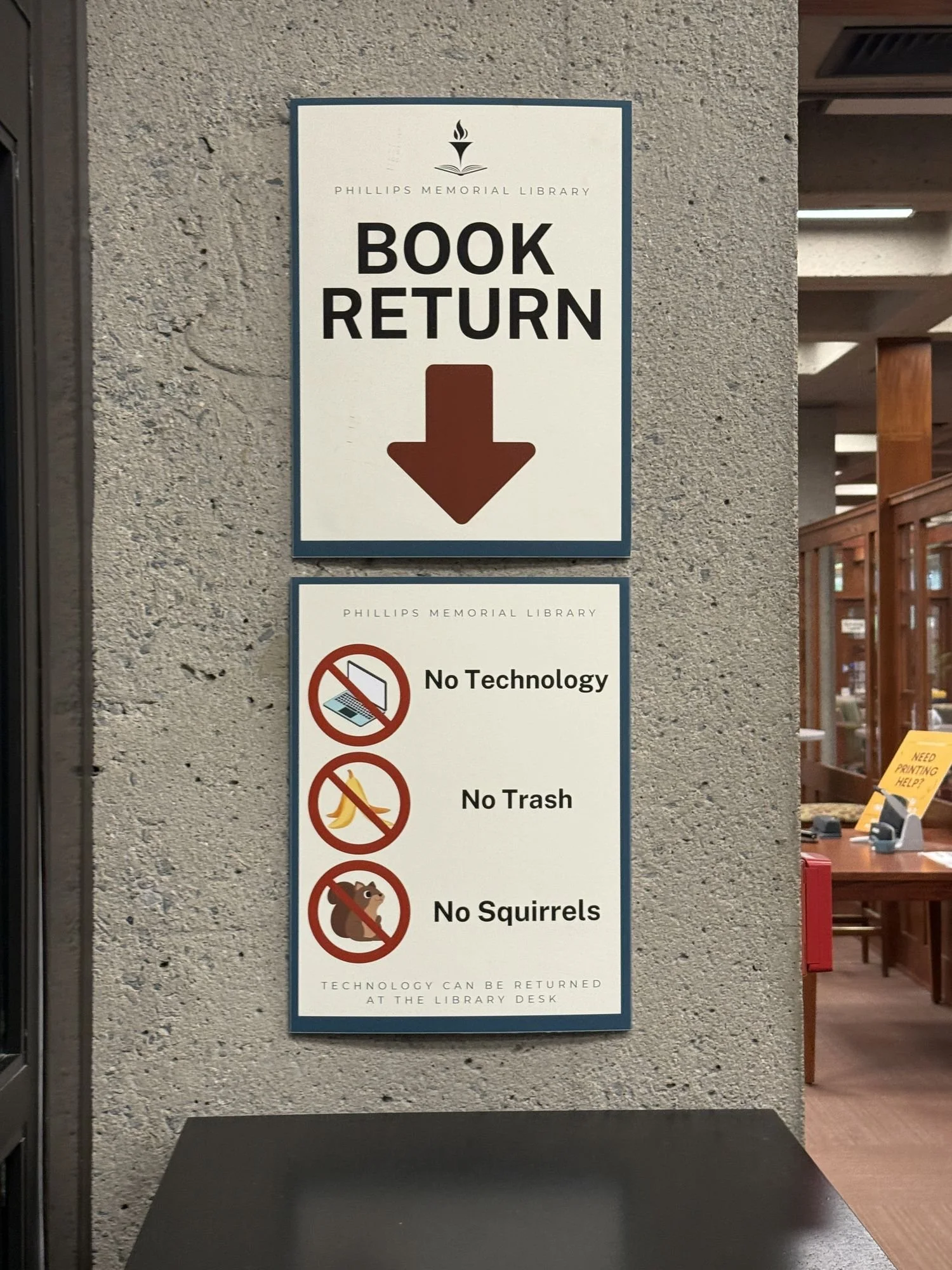No Squirrels Sign
