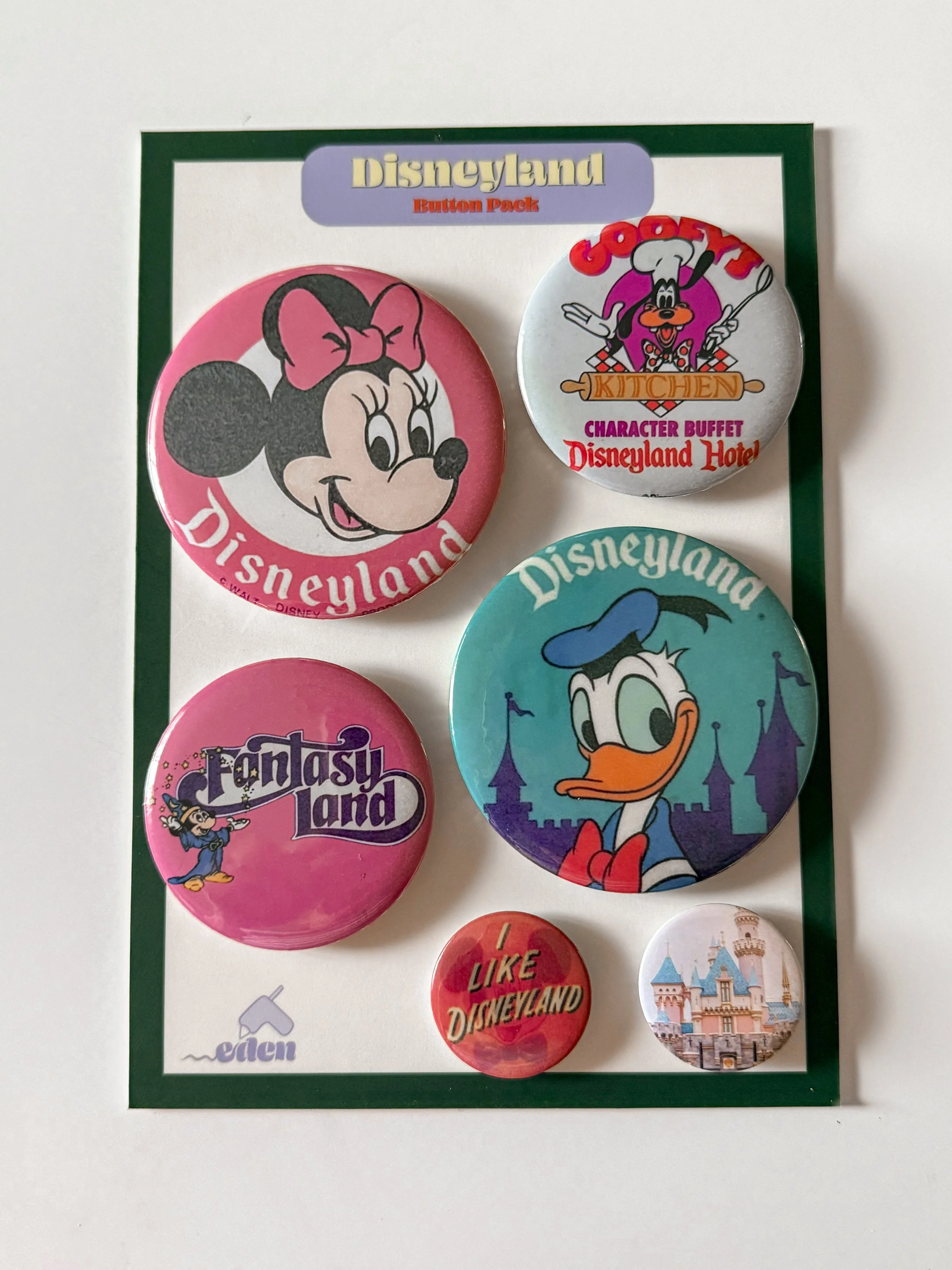 Curated Button Pack - Disneyland