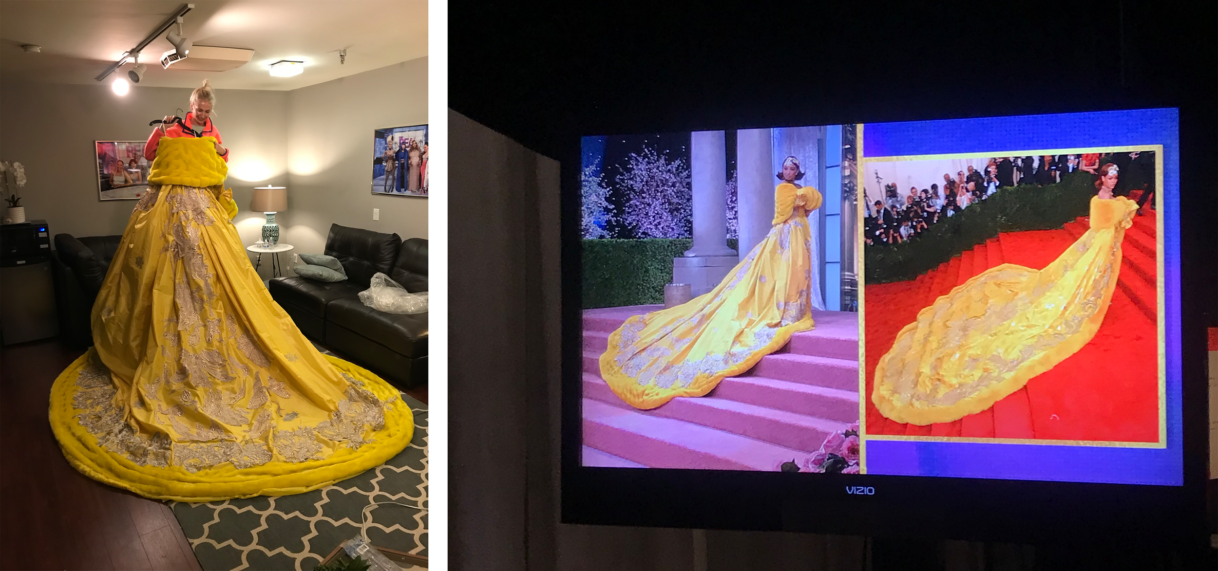Met Gala ballgown