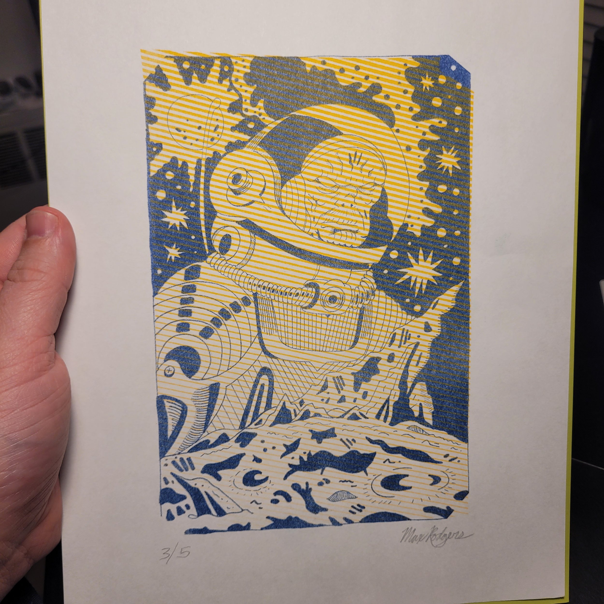 Glark (Spaceman) - Riso Print