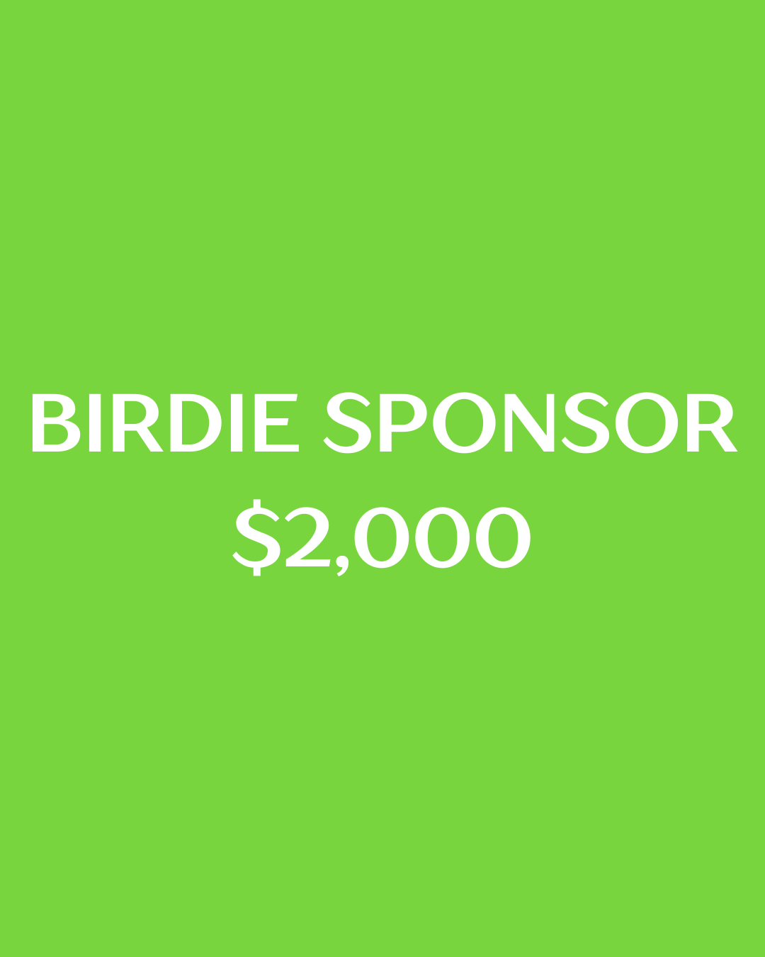 2026 ICF Golf Tournament Birdie Sponsor