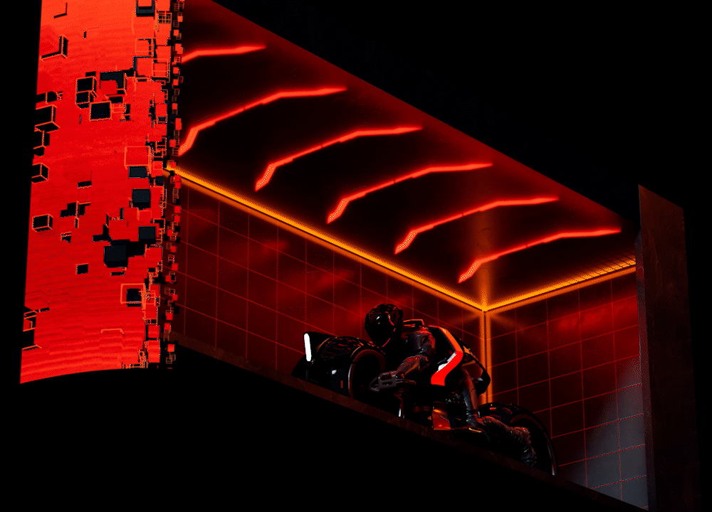 "Tron: Ares" Shinjuku 3D Billboard