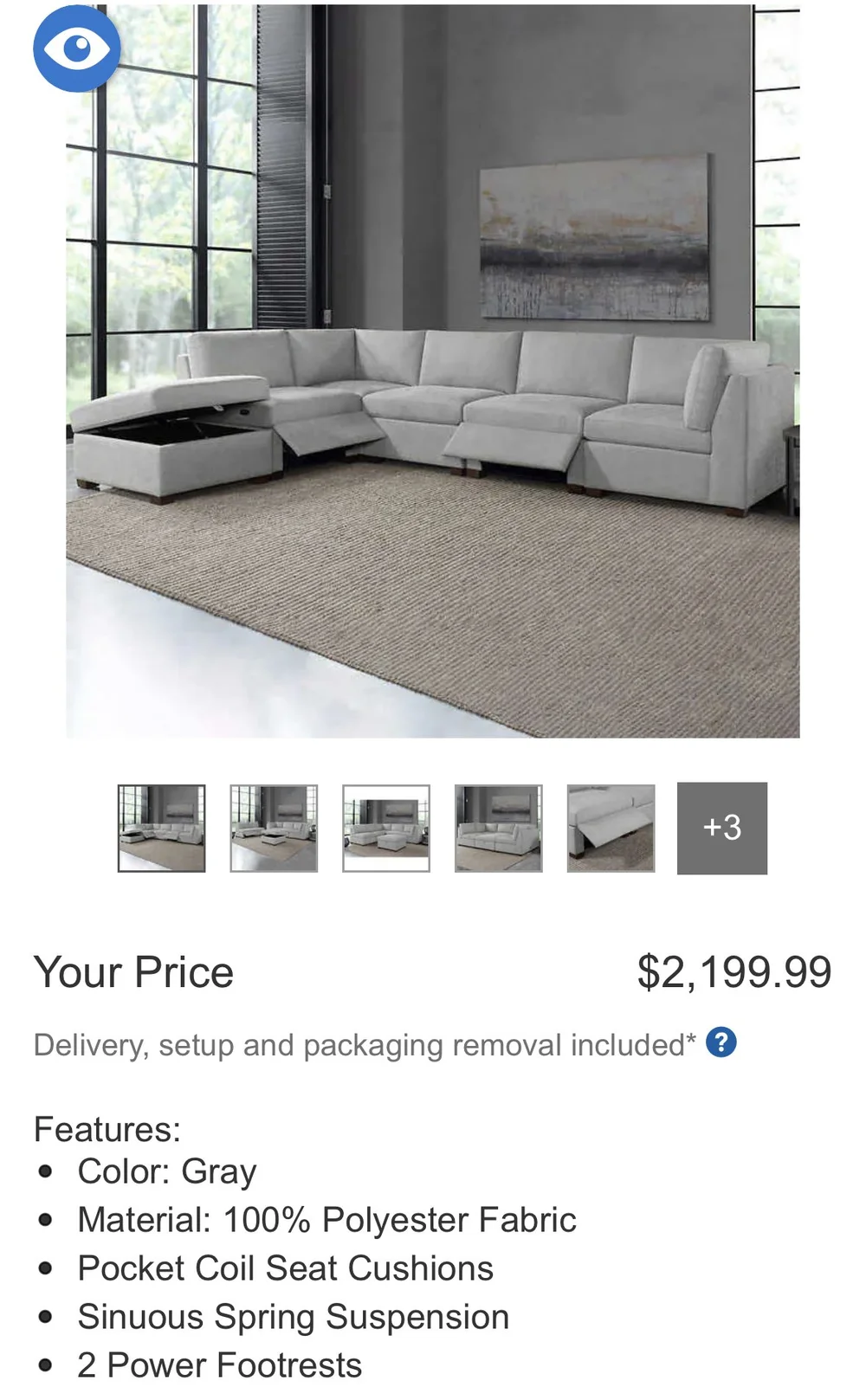 Thomasville Rockford 6-piece Fabric Modular Sectional — Cozy Couch