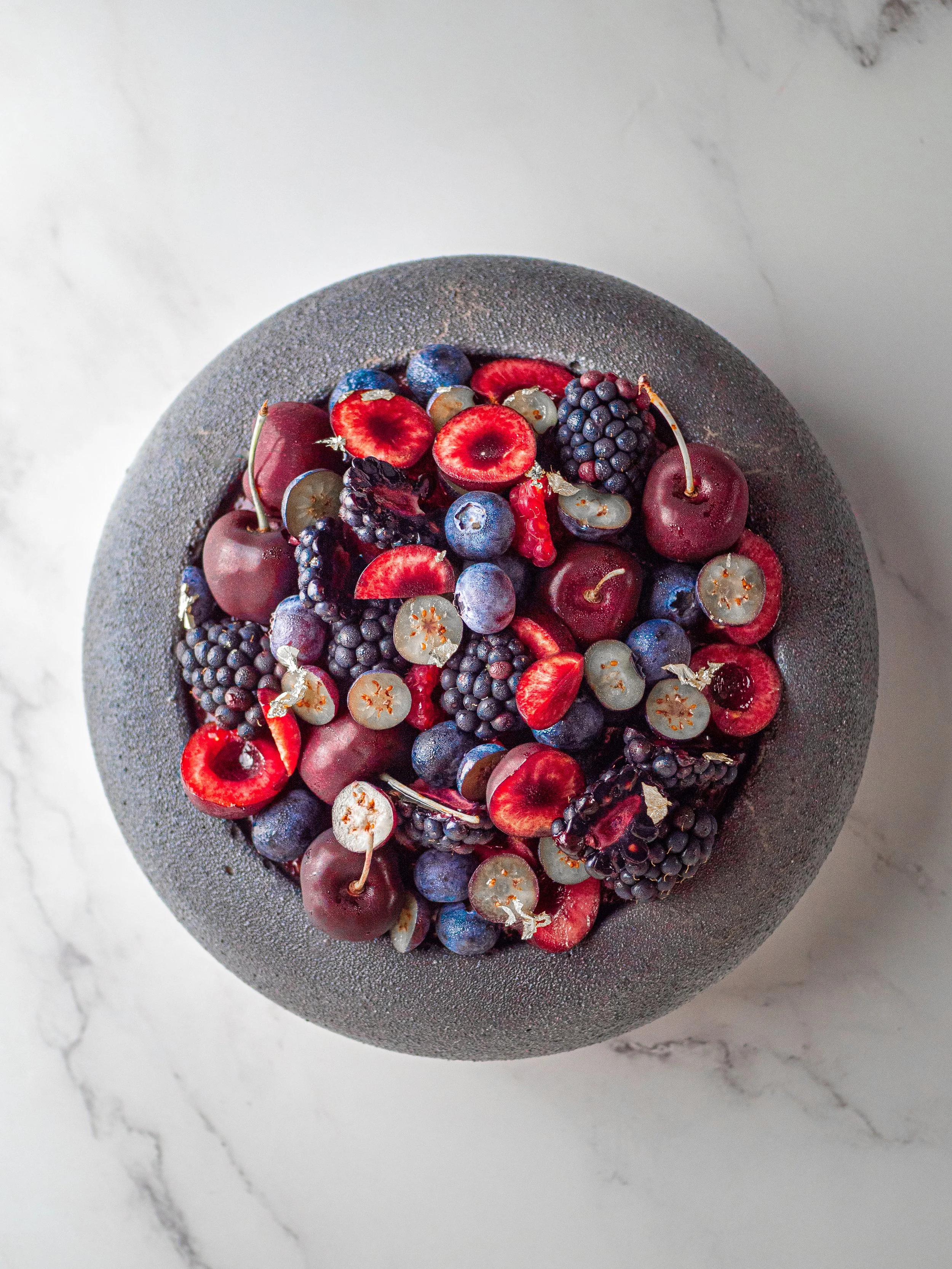 Entremet chocolat fruits rouges
