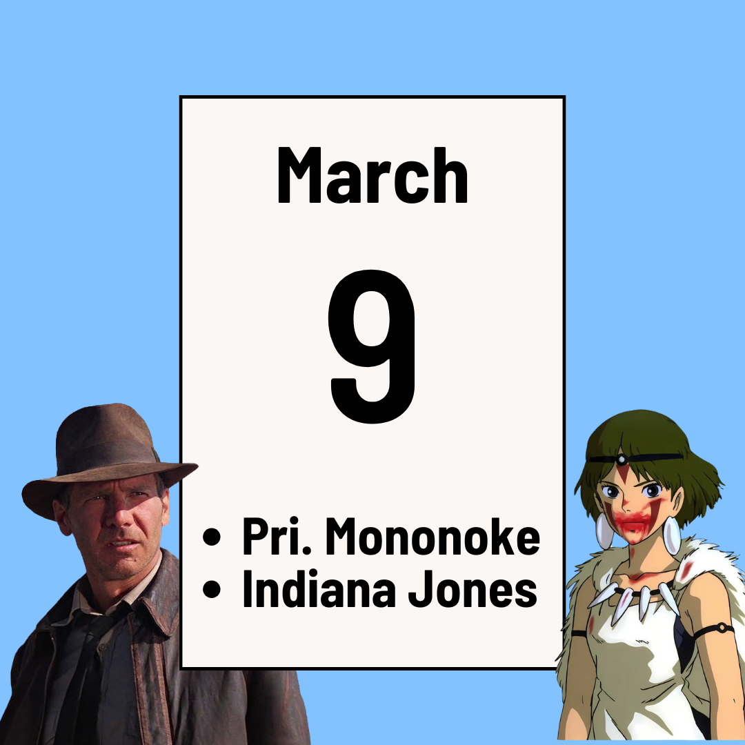 Indiana Jones Trivia &amp; Princess Mononoke Trivia