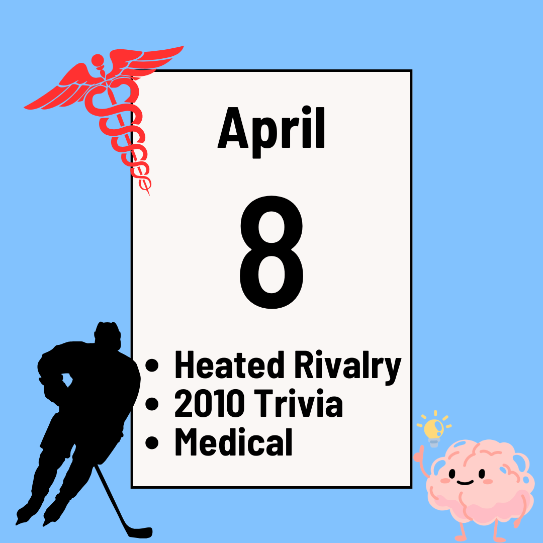 2010 Trivia, Medical Trivia, &amp; Heated Rivalry Trivia