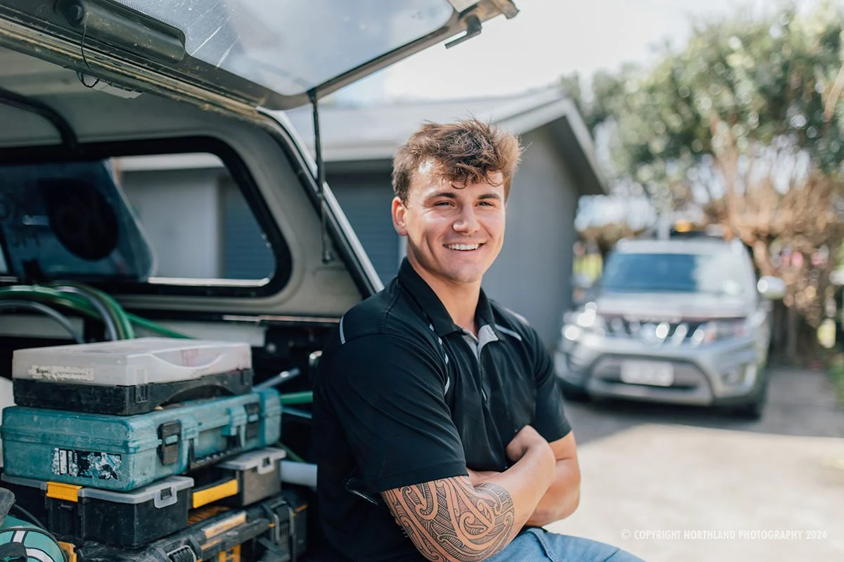 Tradie photo for business profile. All of our images are protected by copyright and available to purchase on True Stock NZ. 