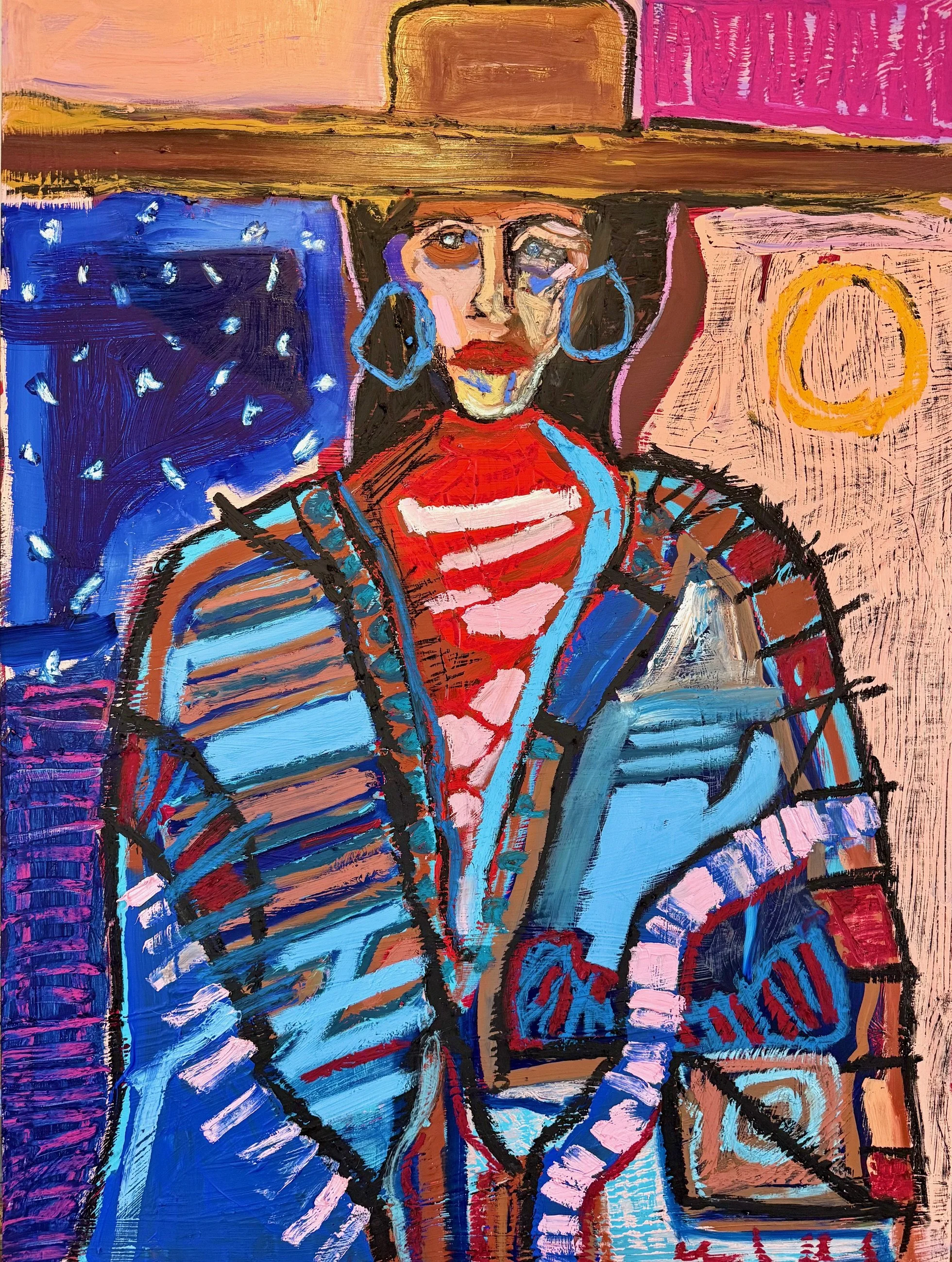 40x30
Oil and oil stick on birch panel
