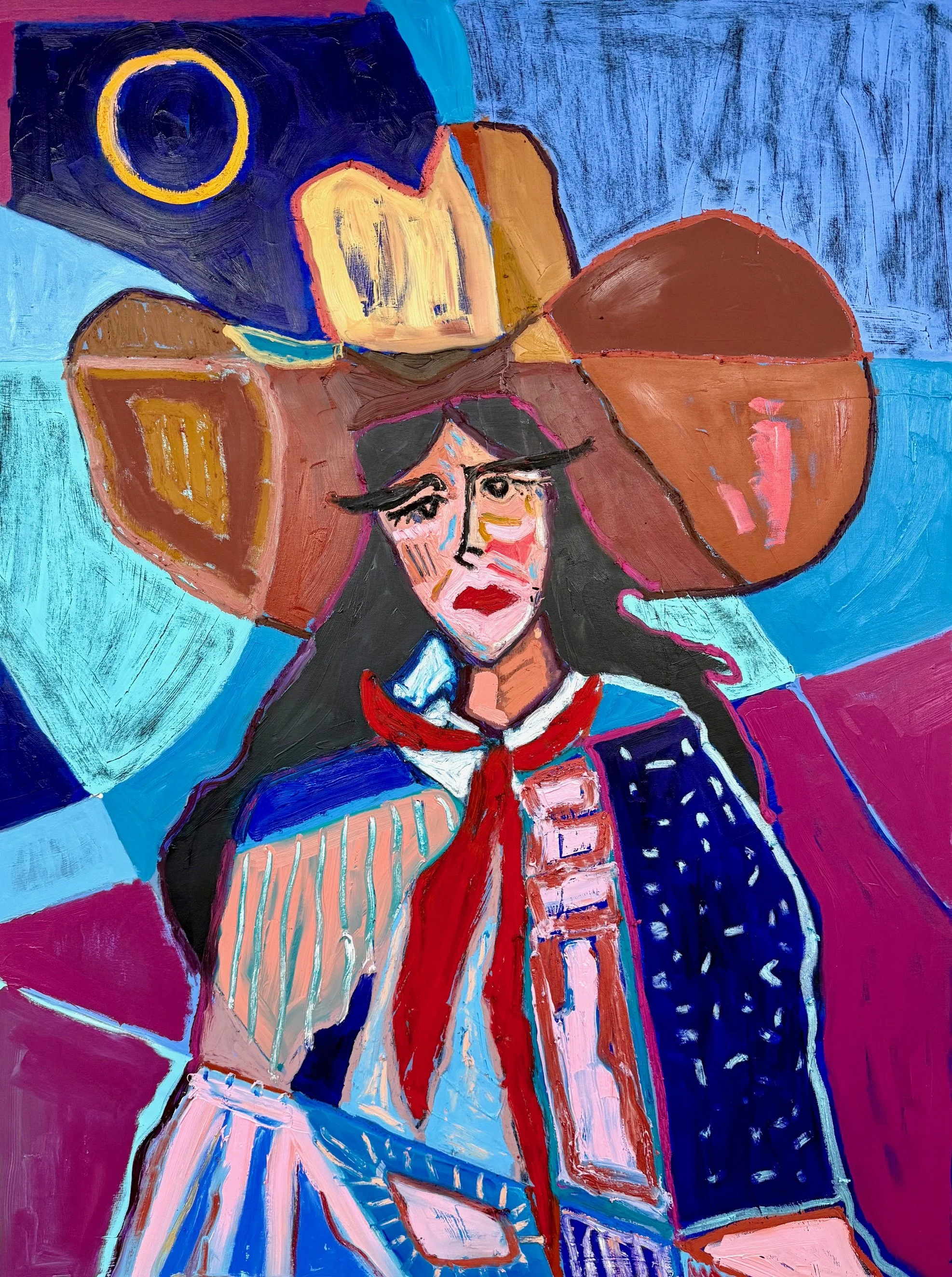 "Heartbreak Worth Remembering"
40x30
Oil and oil stick on birch panel
