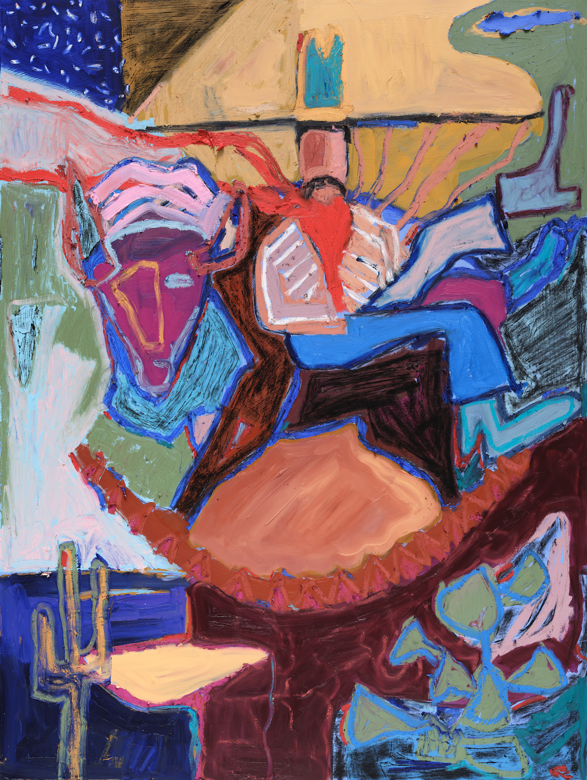 The King of Nothing
40x30
Oil and oil stick on birch panel