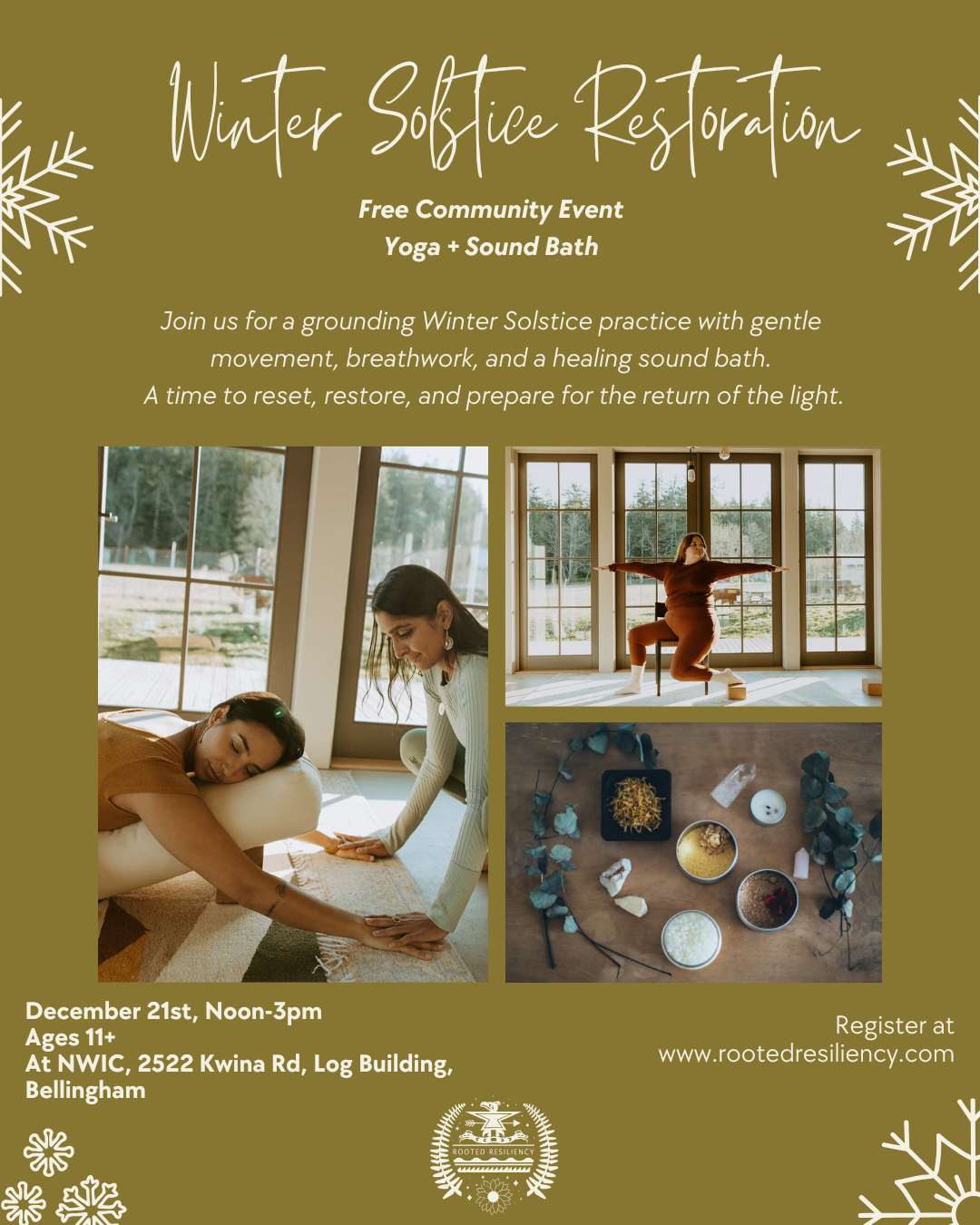 Yoga + Sound Bath (11+)  WINTER SOLSTICE RESTORATION