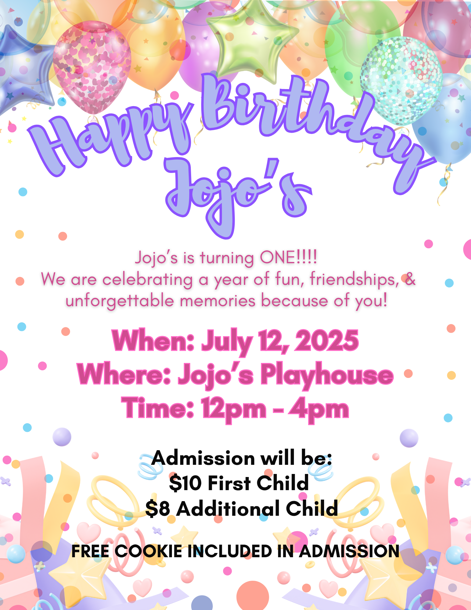 1ST YEAR PARTY!