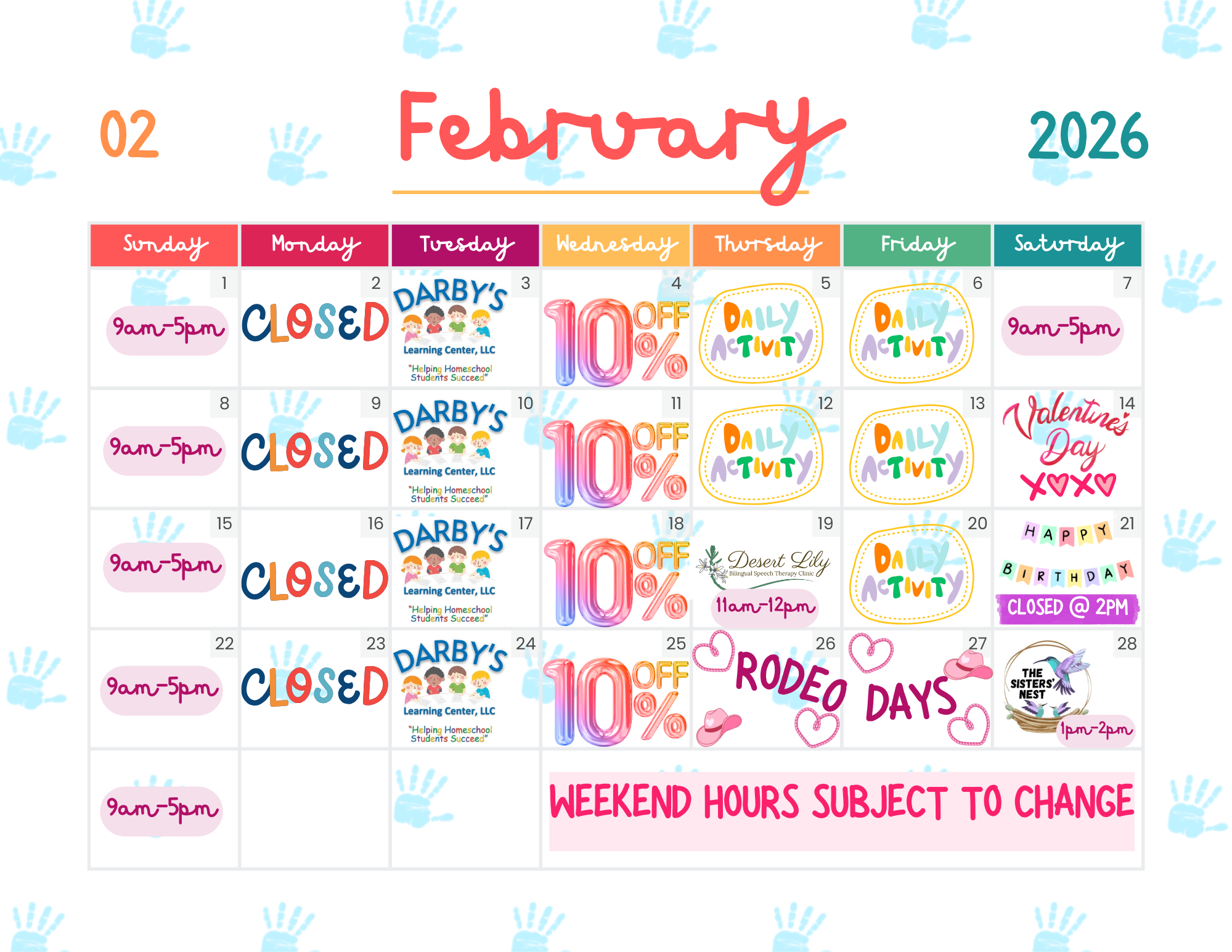 February Calendar