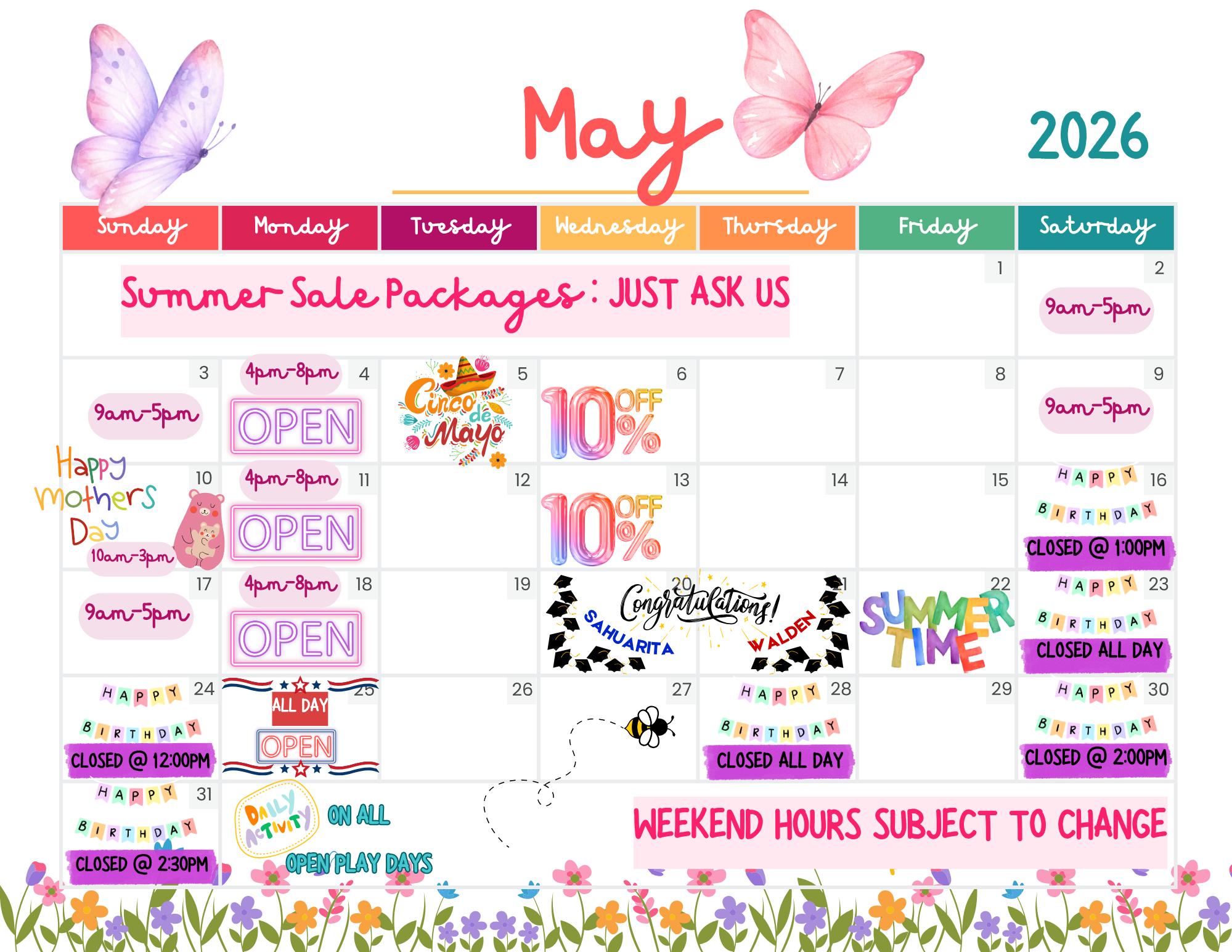 May Calendar
