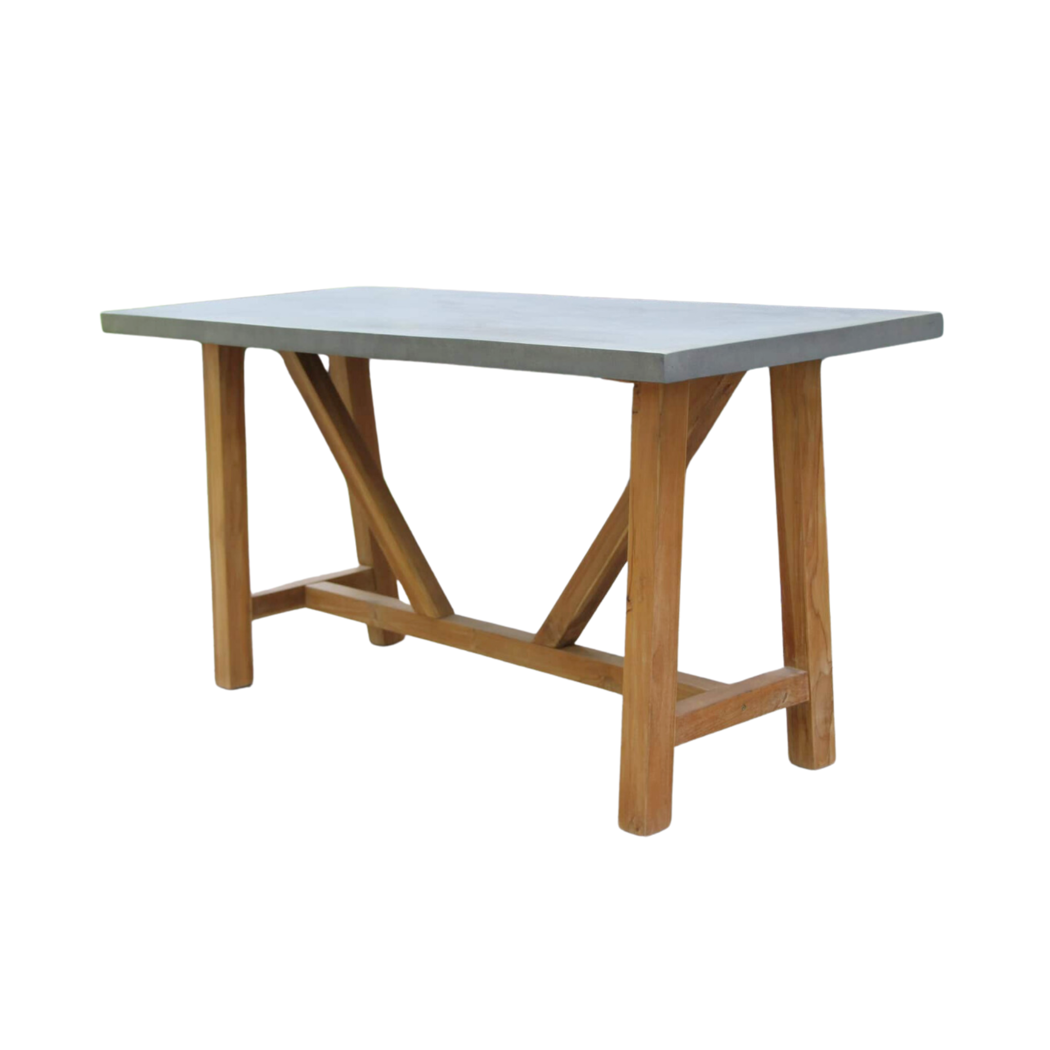 Teak & Composit Counter Table — Aspire Furniture Kaua'i